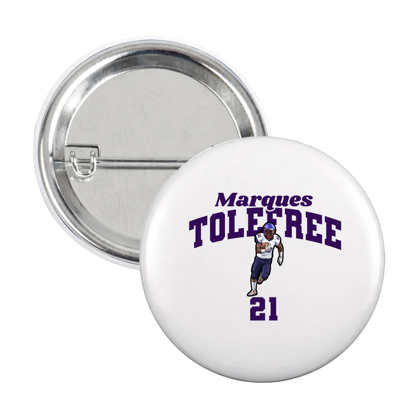Game Day Button — Signature Arch in White
