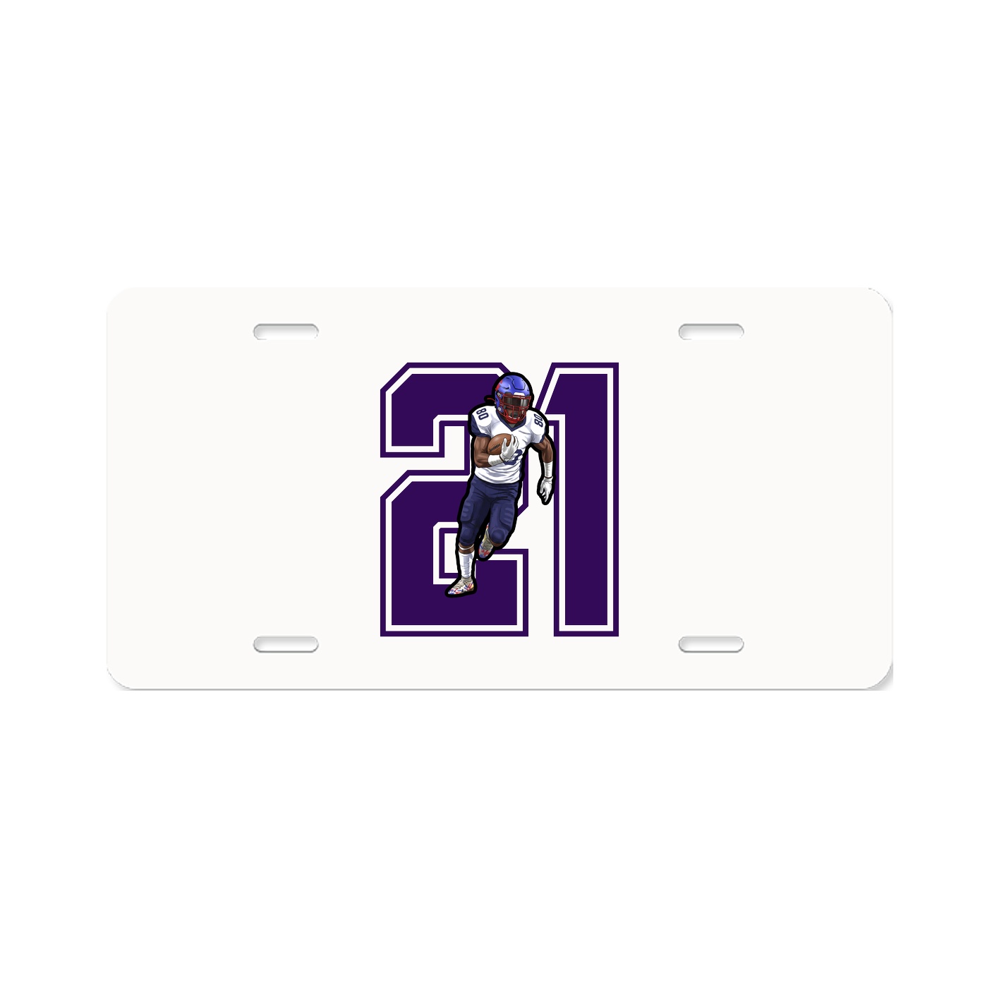 License Plate — Number in Classic