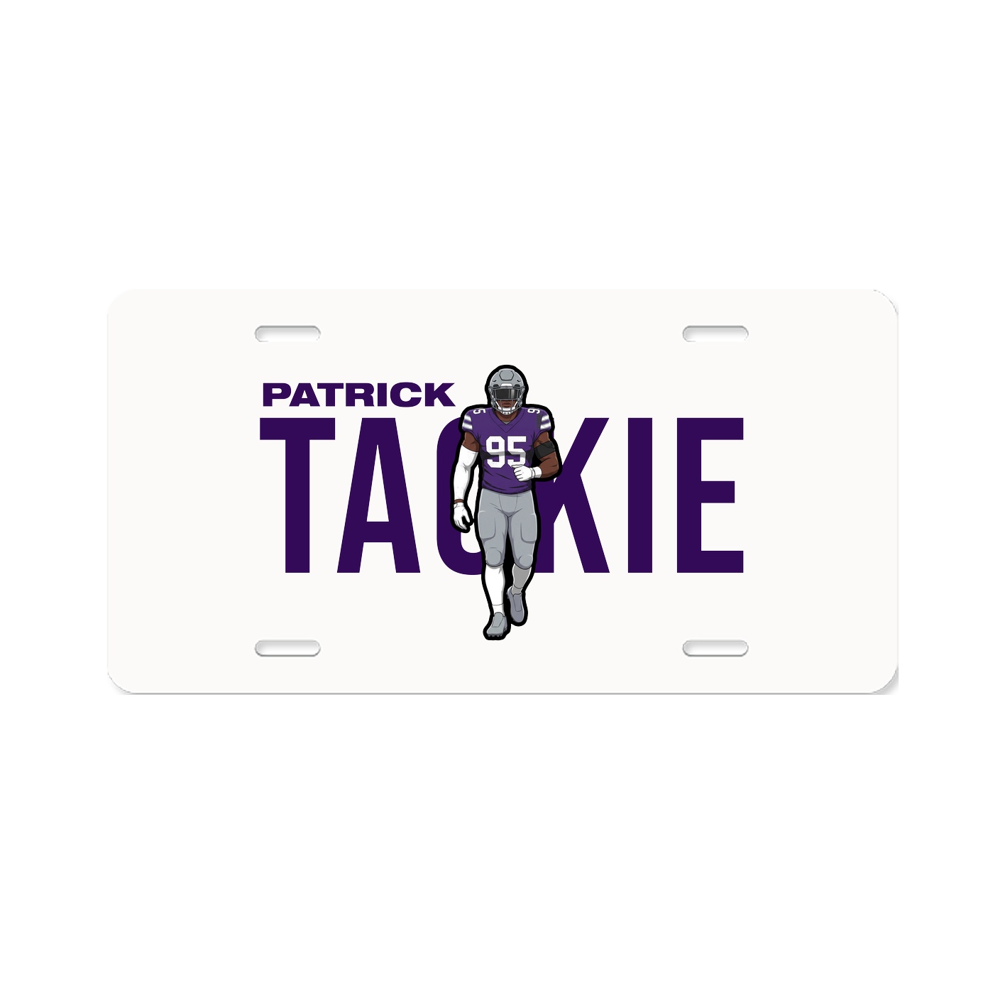 License Plate — Player Name in Classic