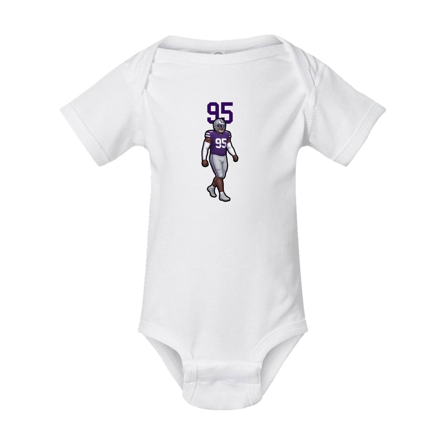 Baby Onesie — Number Top in White