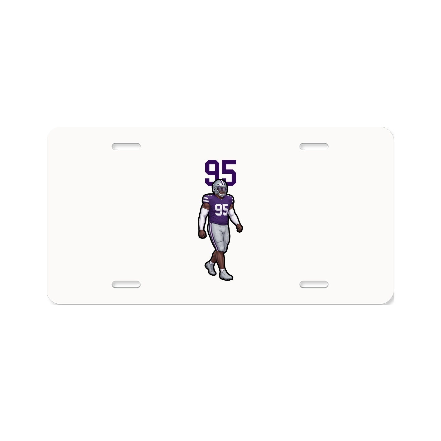License Plate — Number Top in Classic