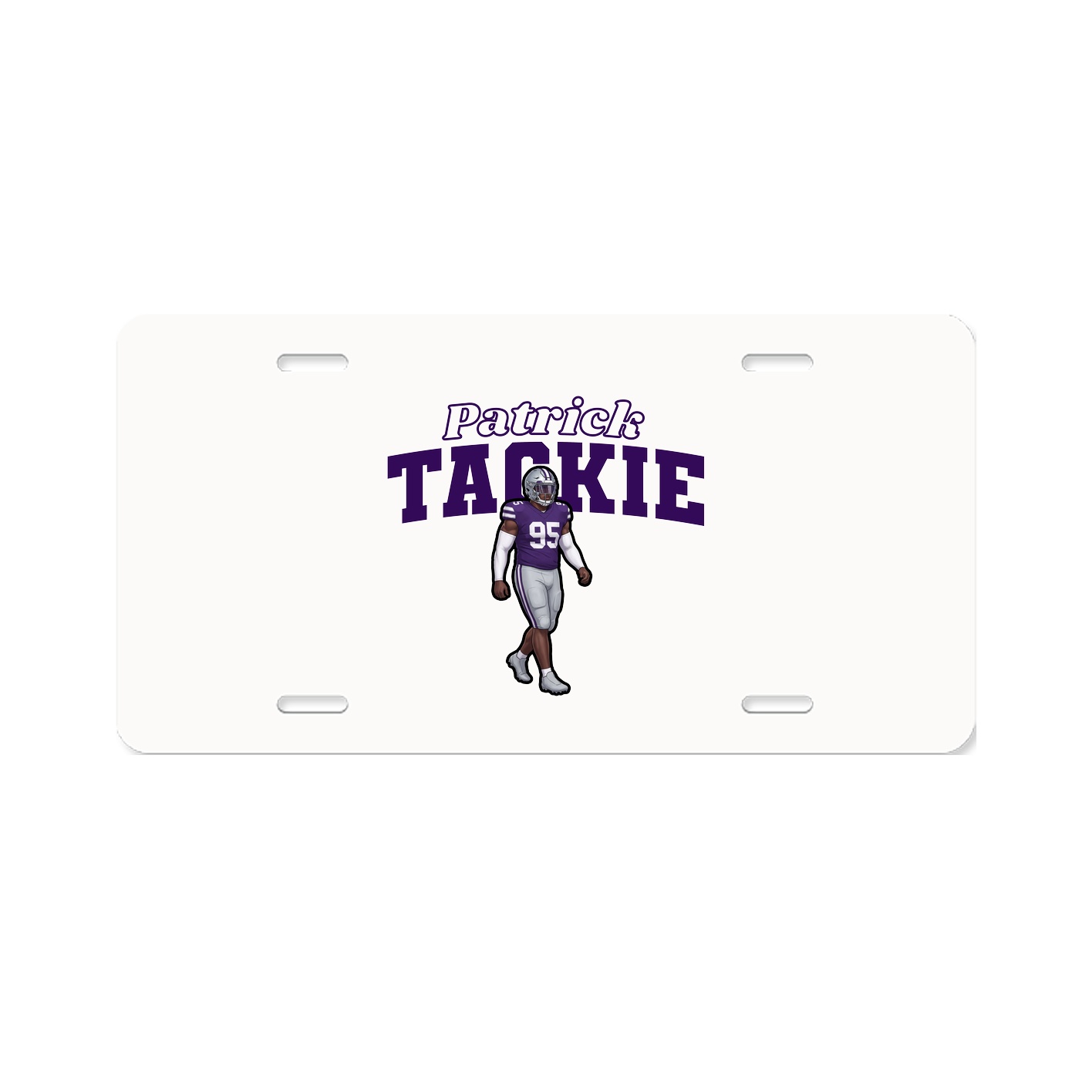 License Plate — Name Arch in Classic