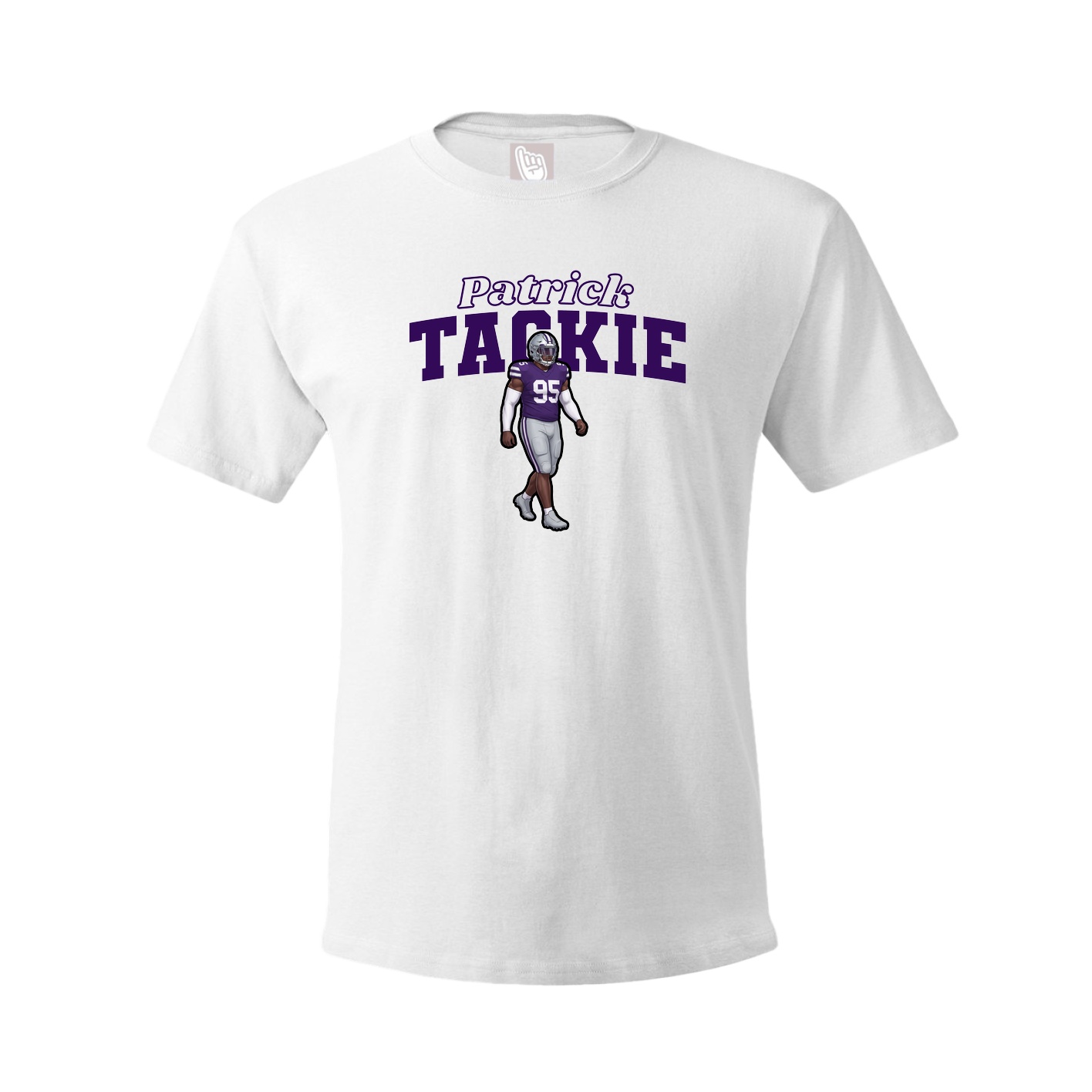 Youth Tee — Name Arch in White