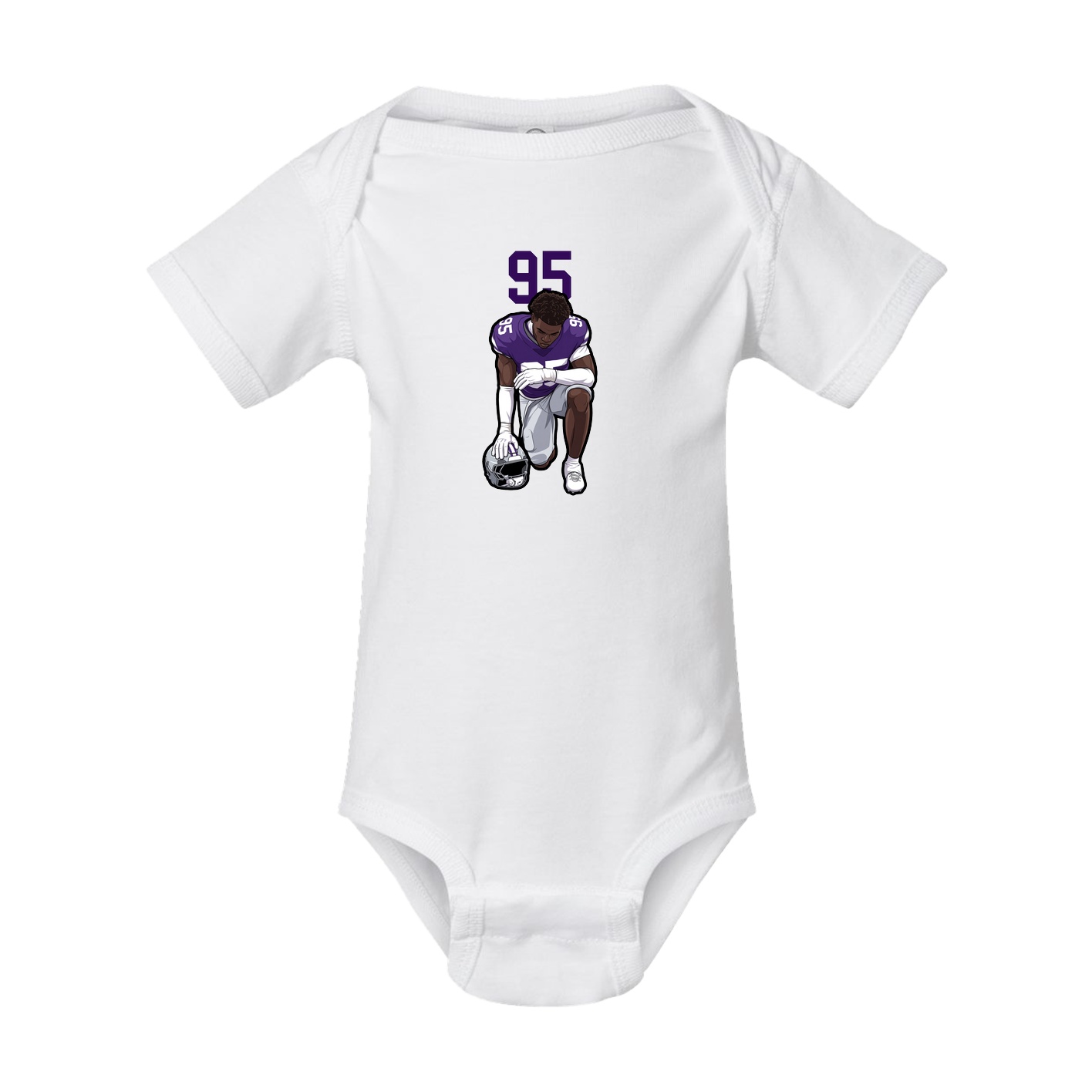 Baby Onesie — Number Top in White