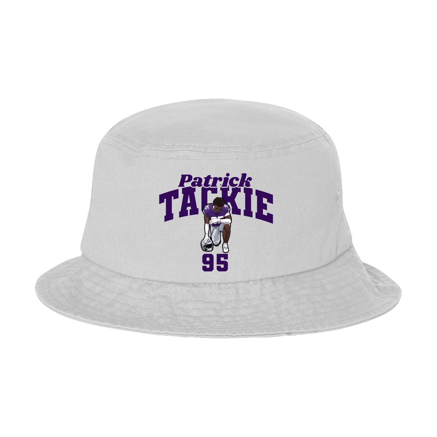 Bucket Cap — Signature Arch in White