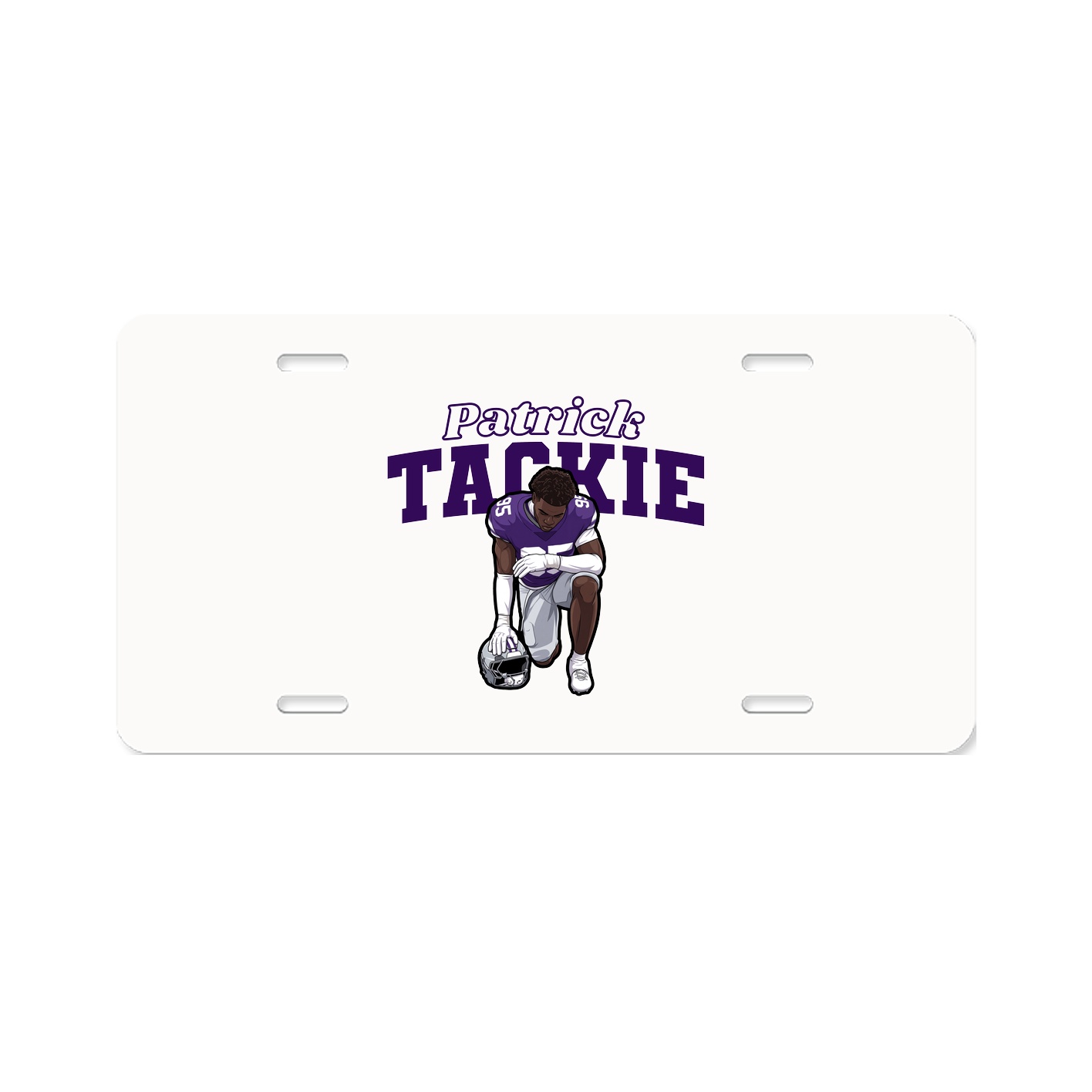 License Plate — Name Arch in Classic