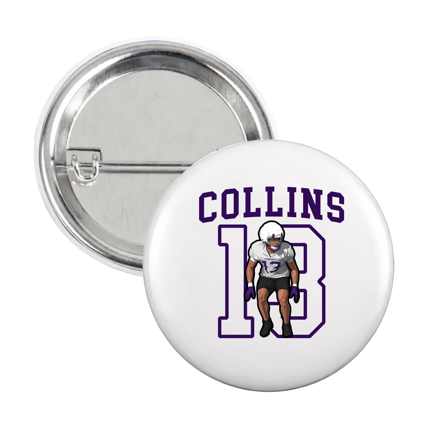 Game Day Button — Shirsey in White