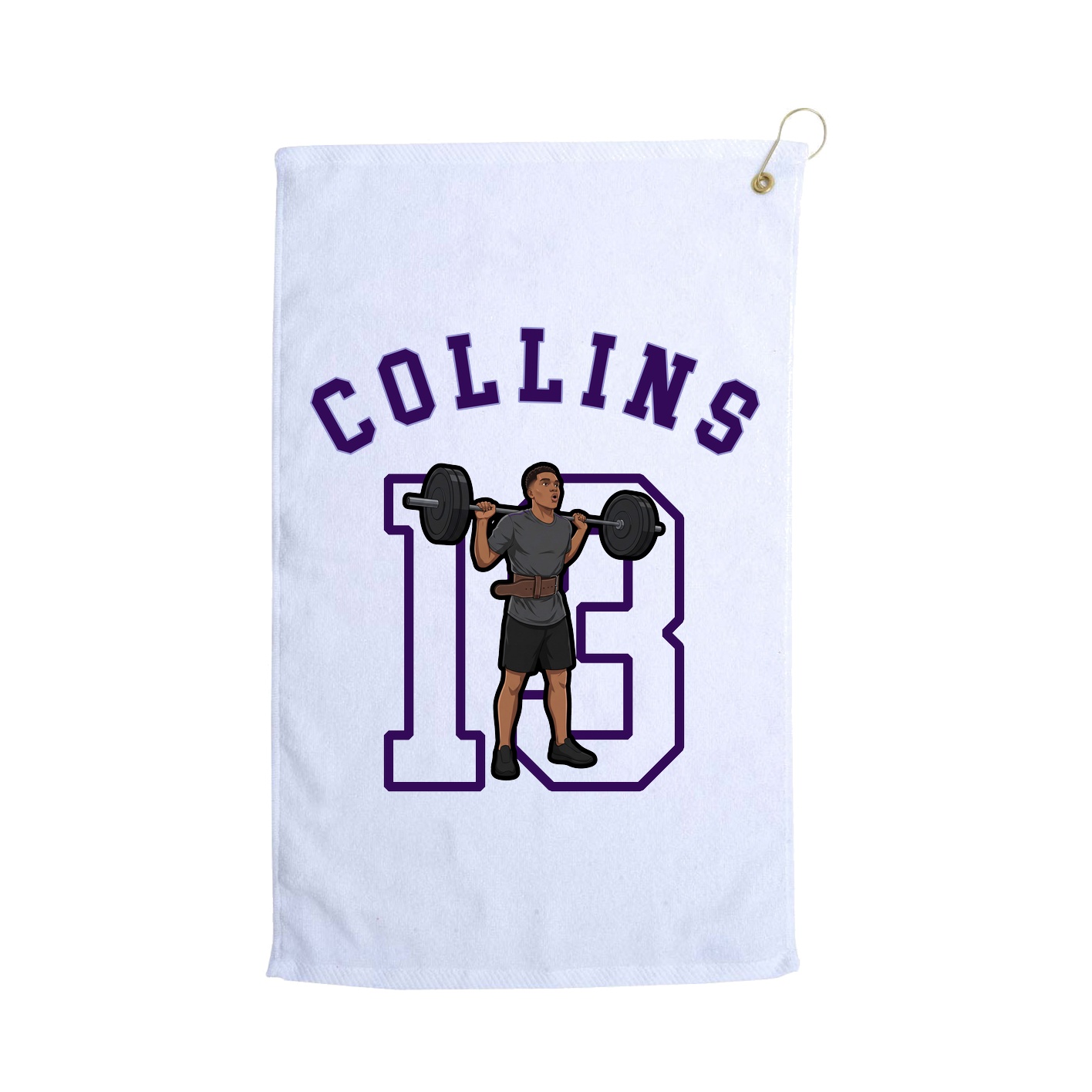 Golf Towel — Shirsey Arch in White