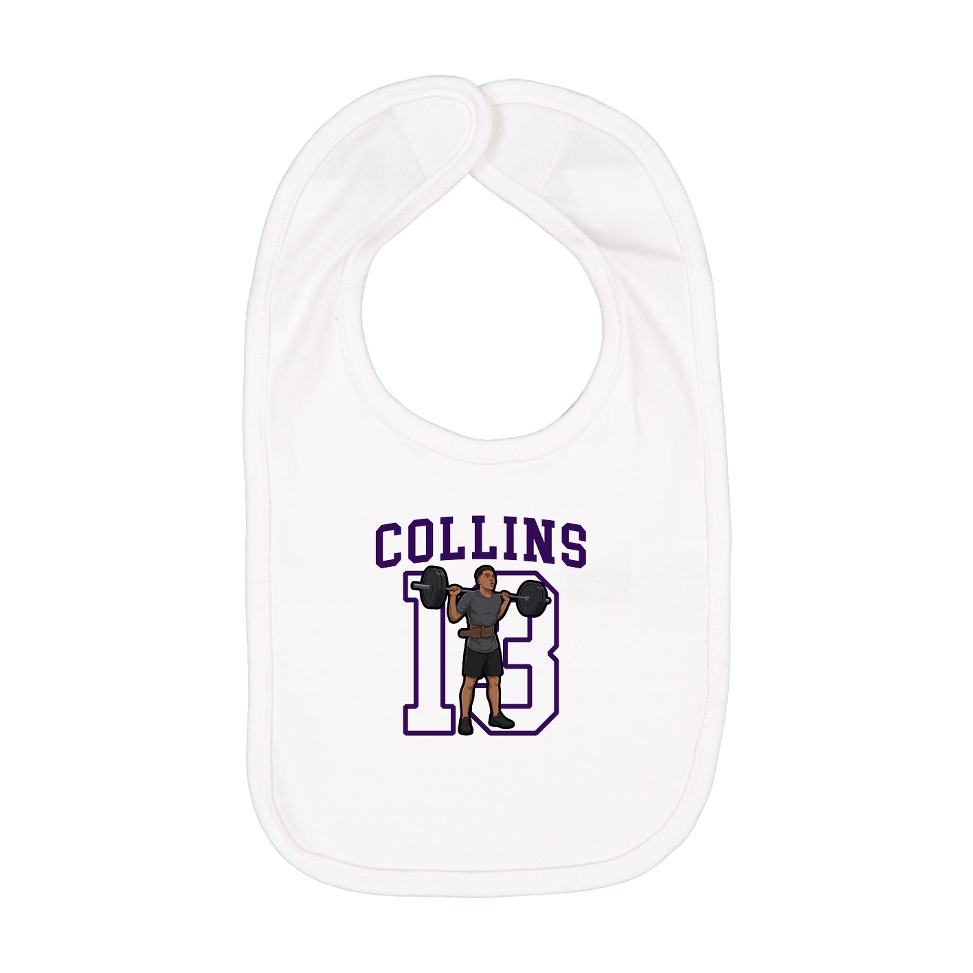 Infant Bib — Shirsey in White