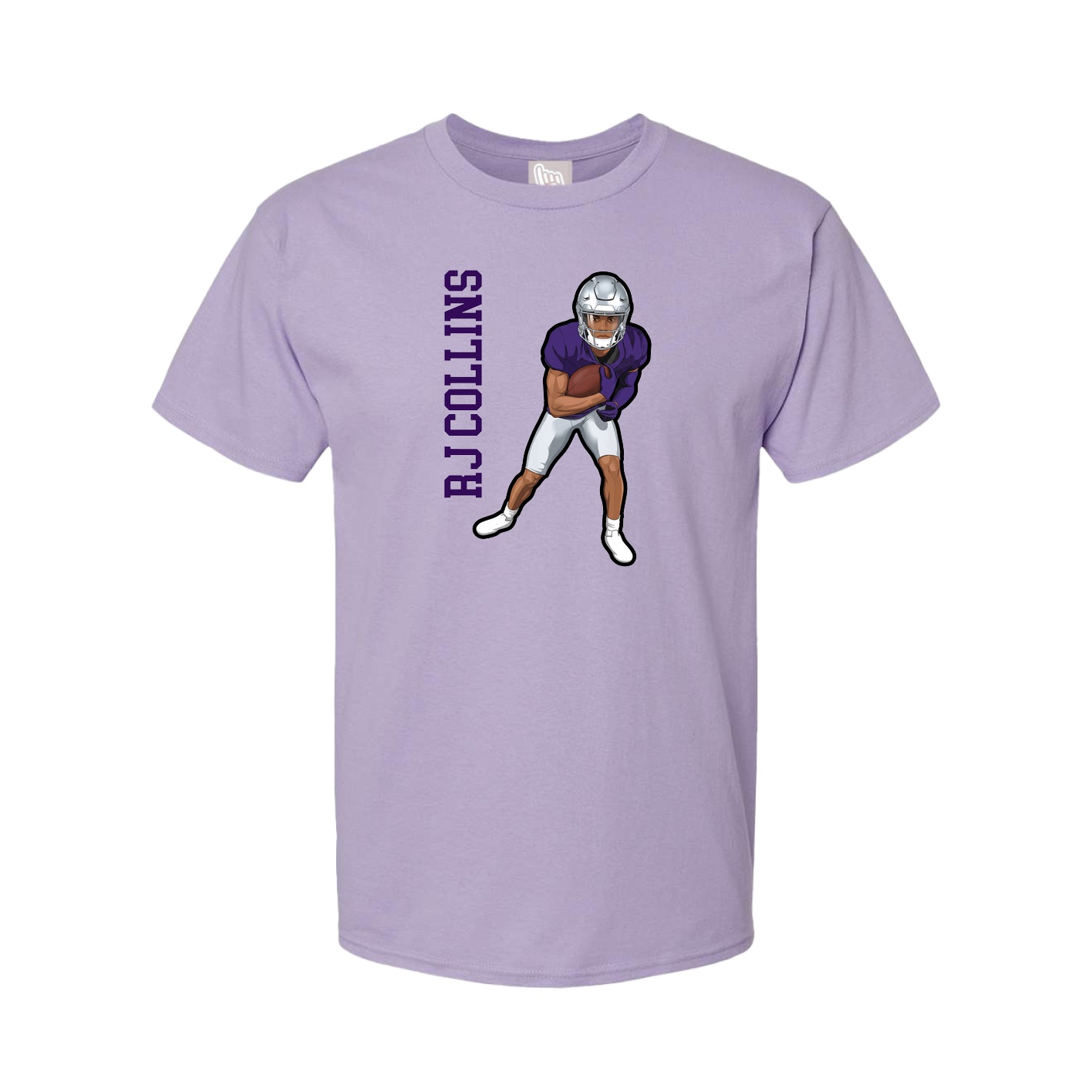Tee — Name Vertical in Purple