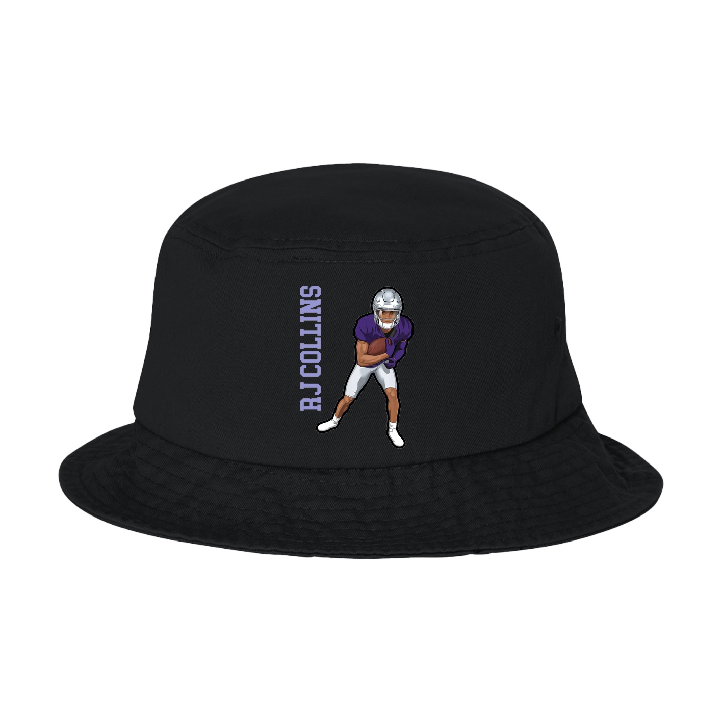 Bucket Cap — Name Vertical in Black