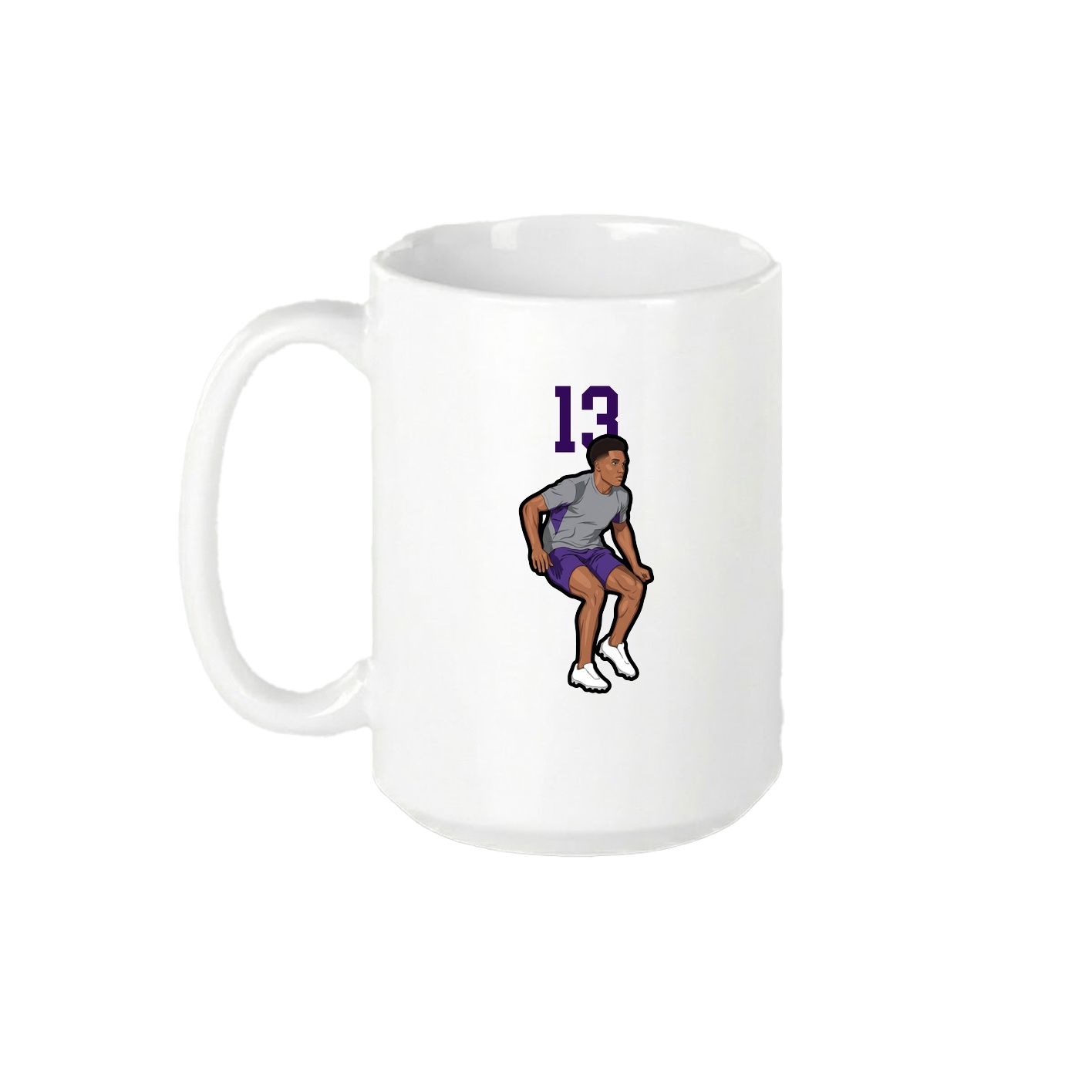 15oz Coffee Mug — Number Top in White