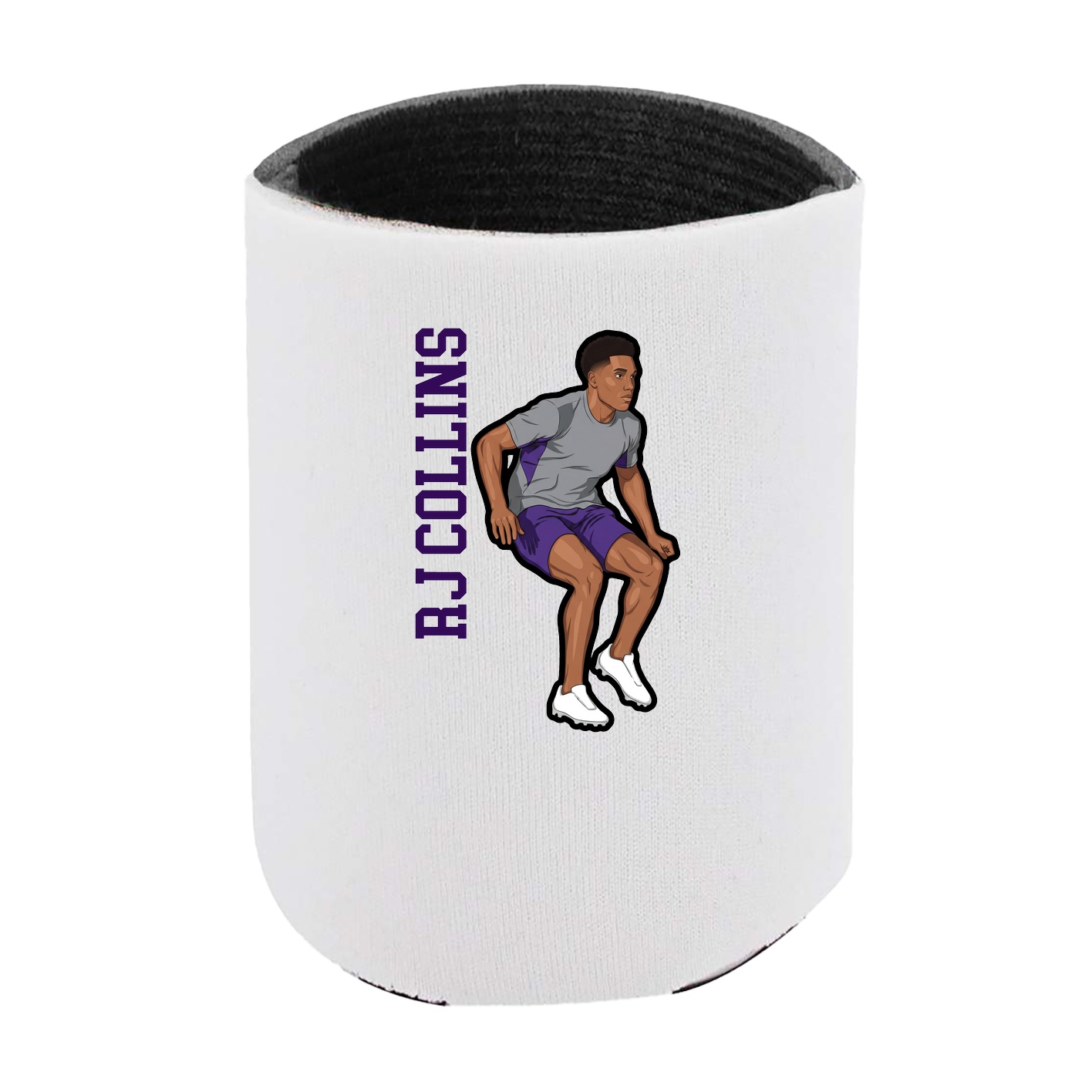 Can Holder — Name Vertical in White