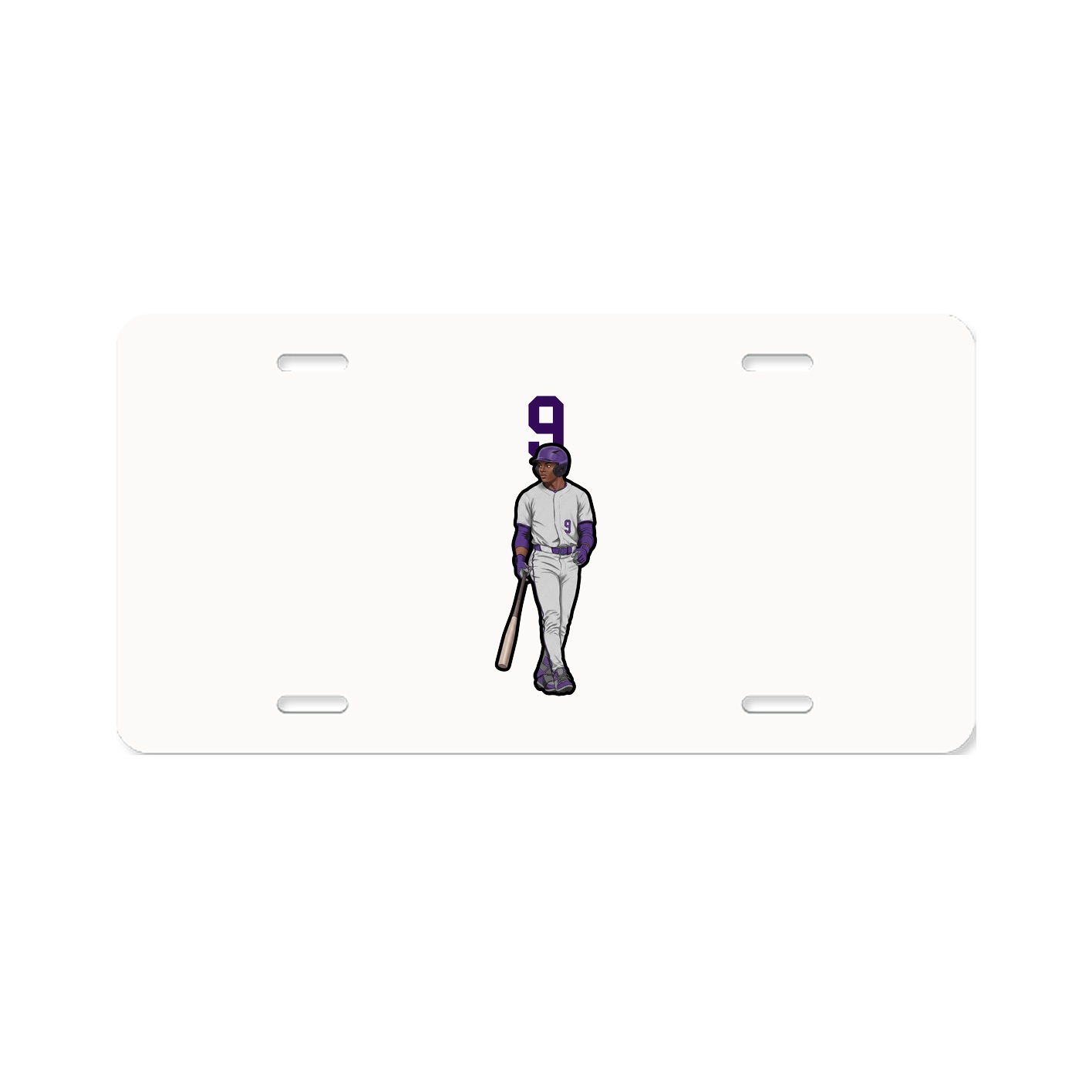 License Plate — Number Top in Classic