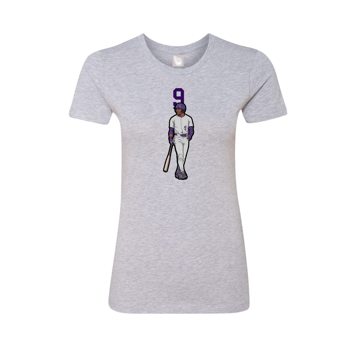 Womens Tee — Number Top in Grey