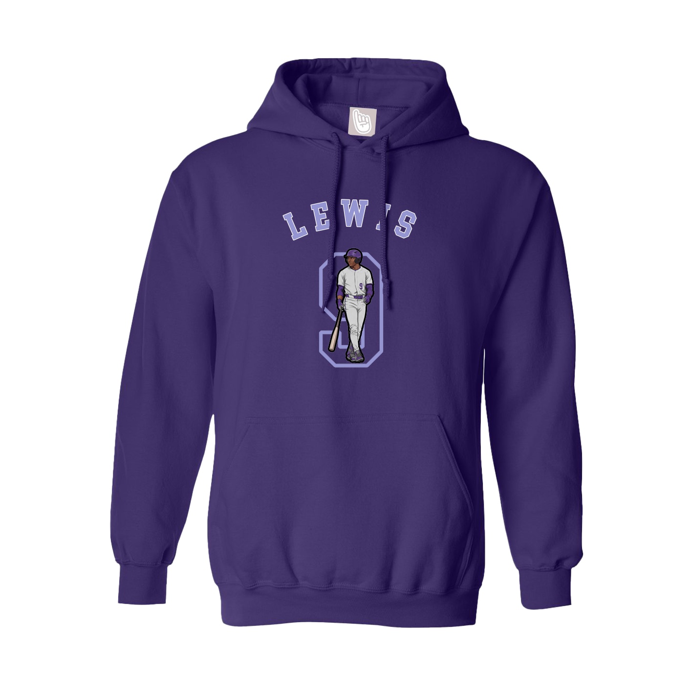 Youth Hoodie — Shirsey Arch in Purple
