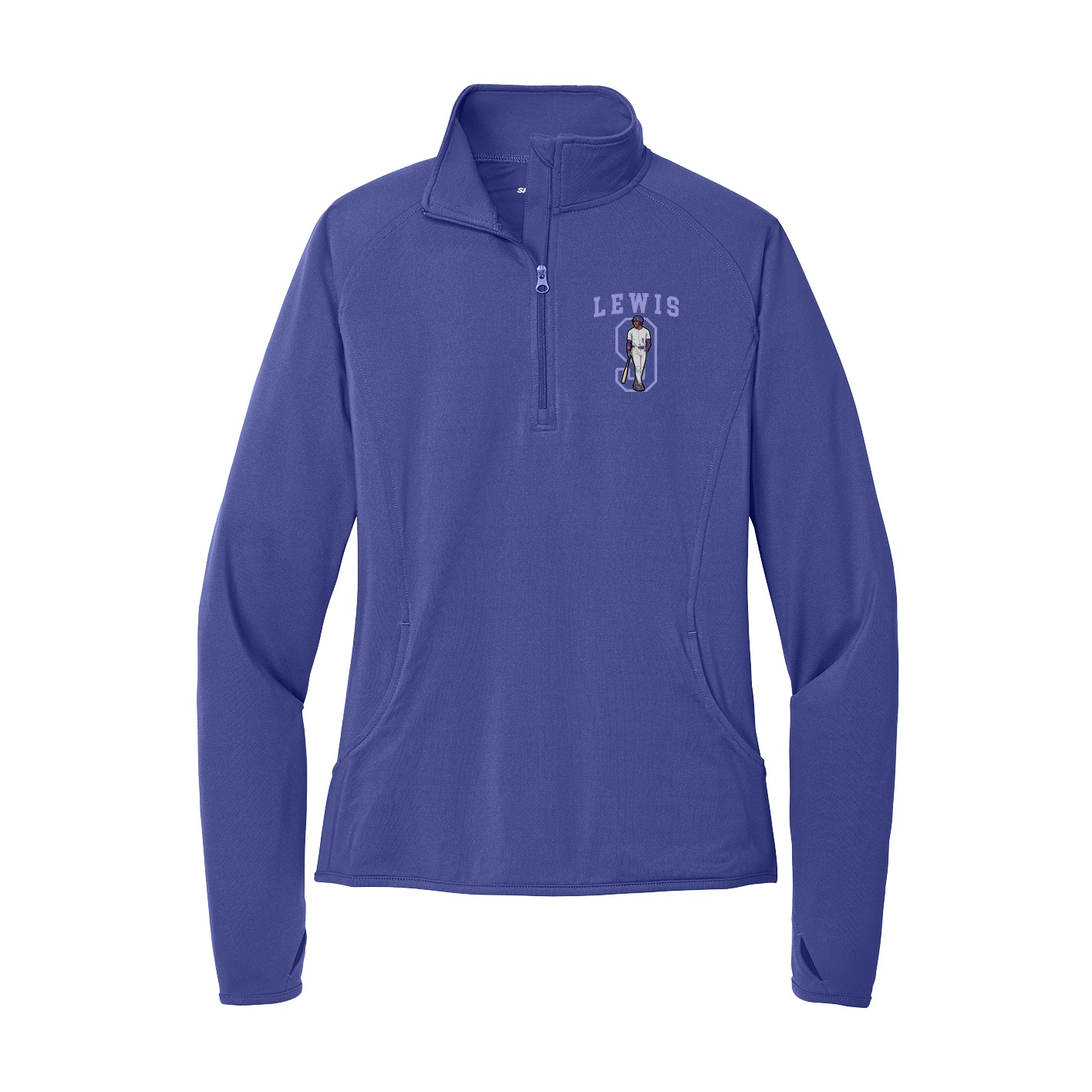 Women's Q-Zip Pullover — Shirsey in Purple