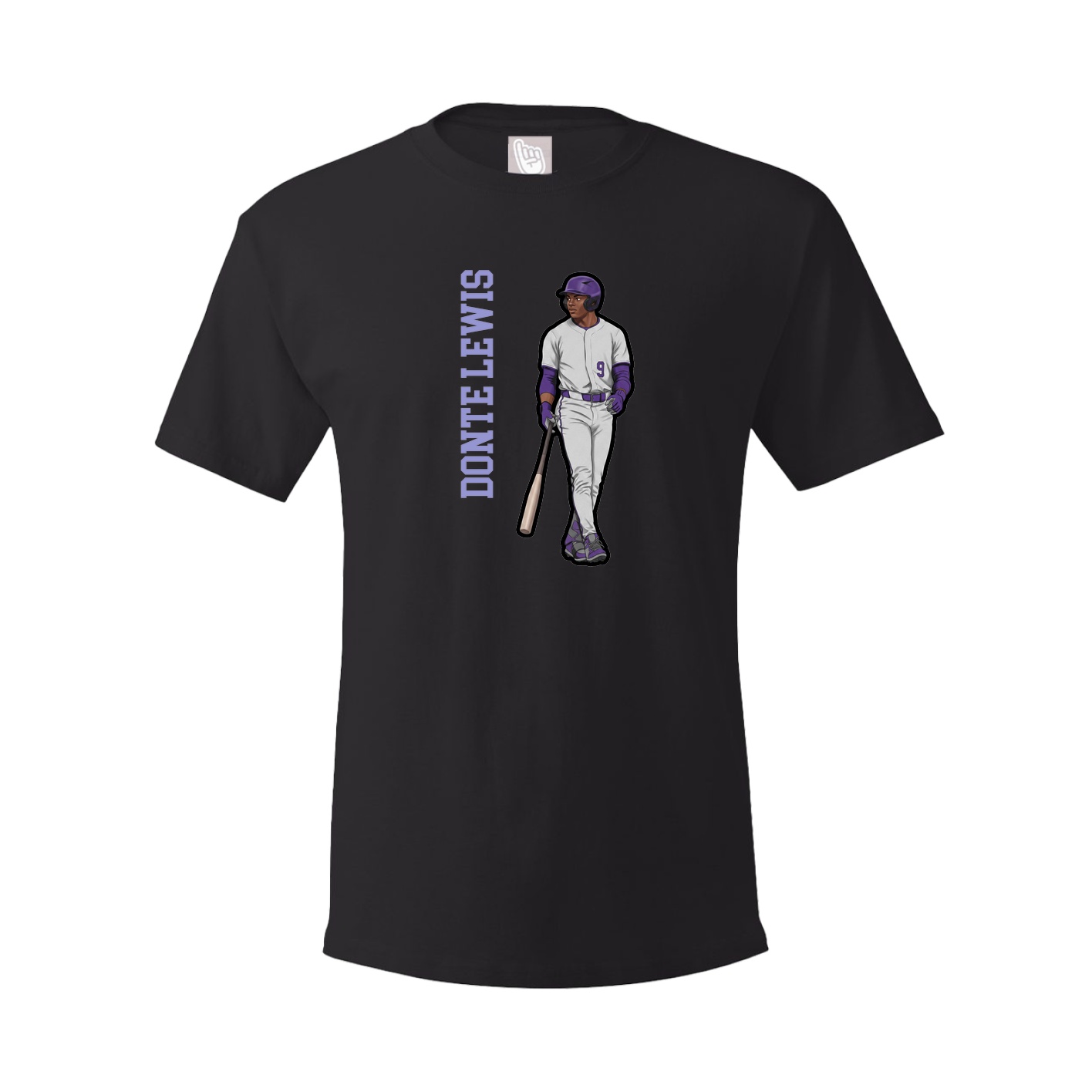 Tee — Name Vertical in Black