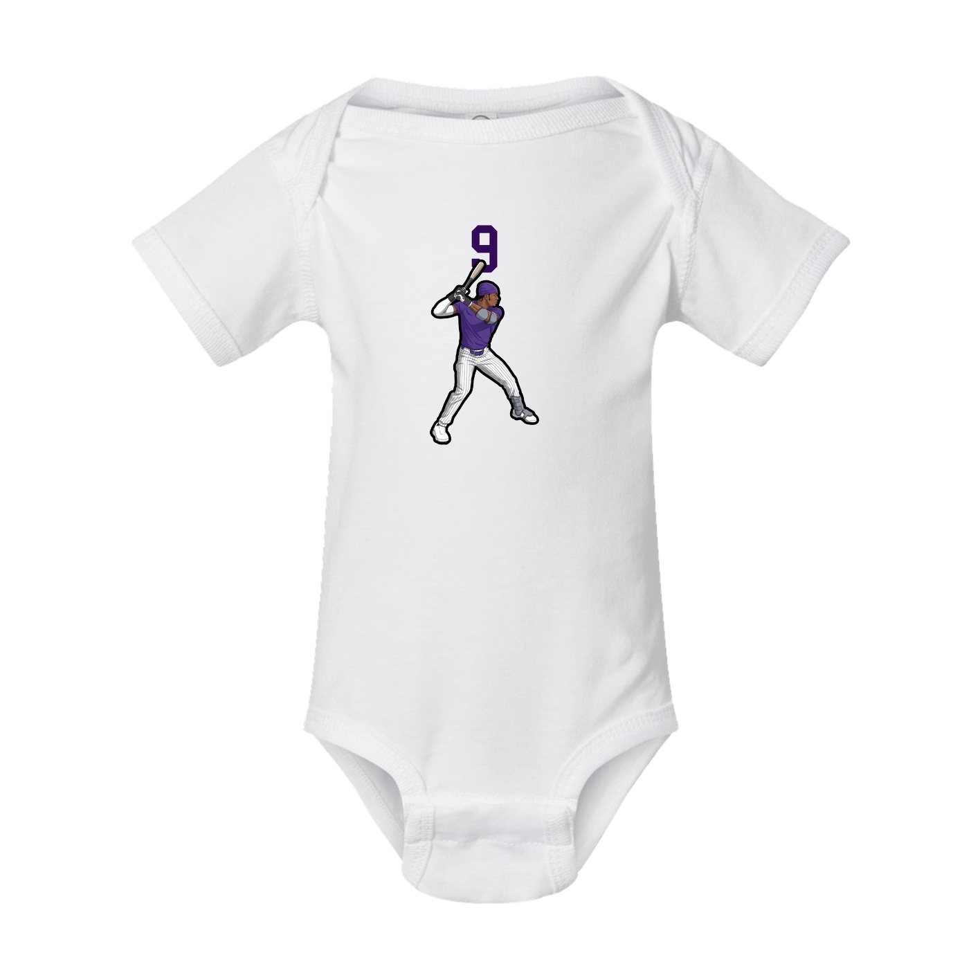 Baby Onesie — Number Top in White