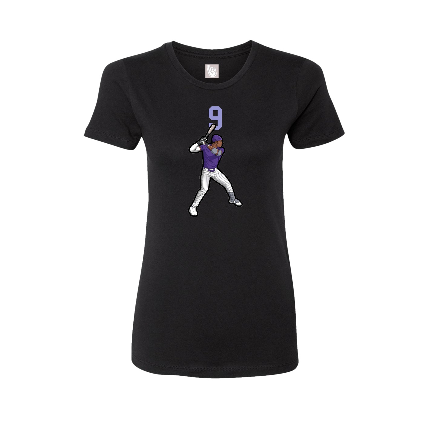 Womens Tee — Number Top in Black
