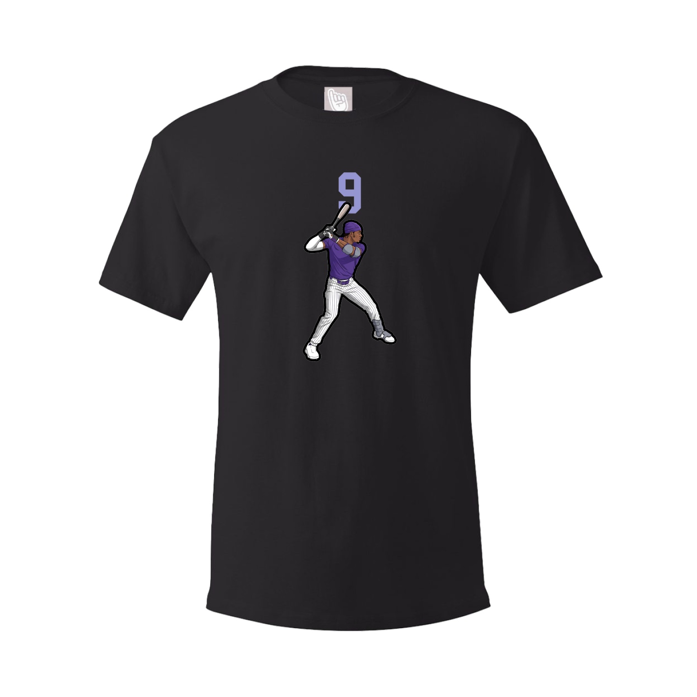 Youth Tee — Number Top in Black