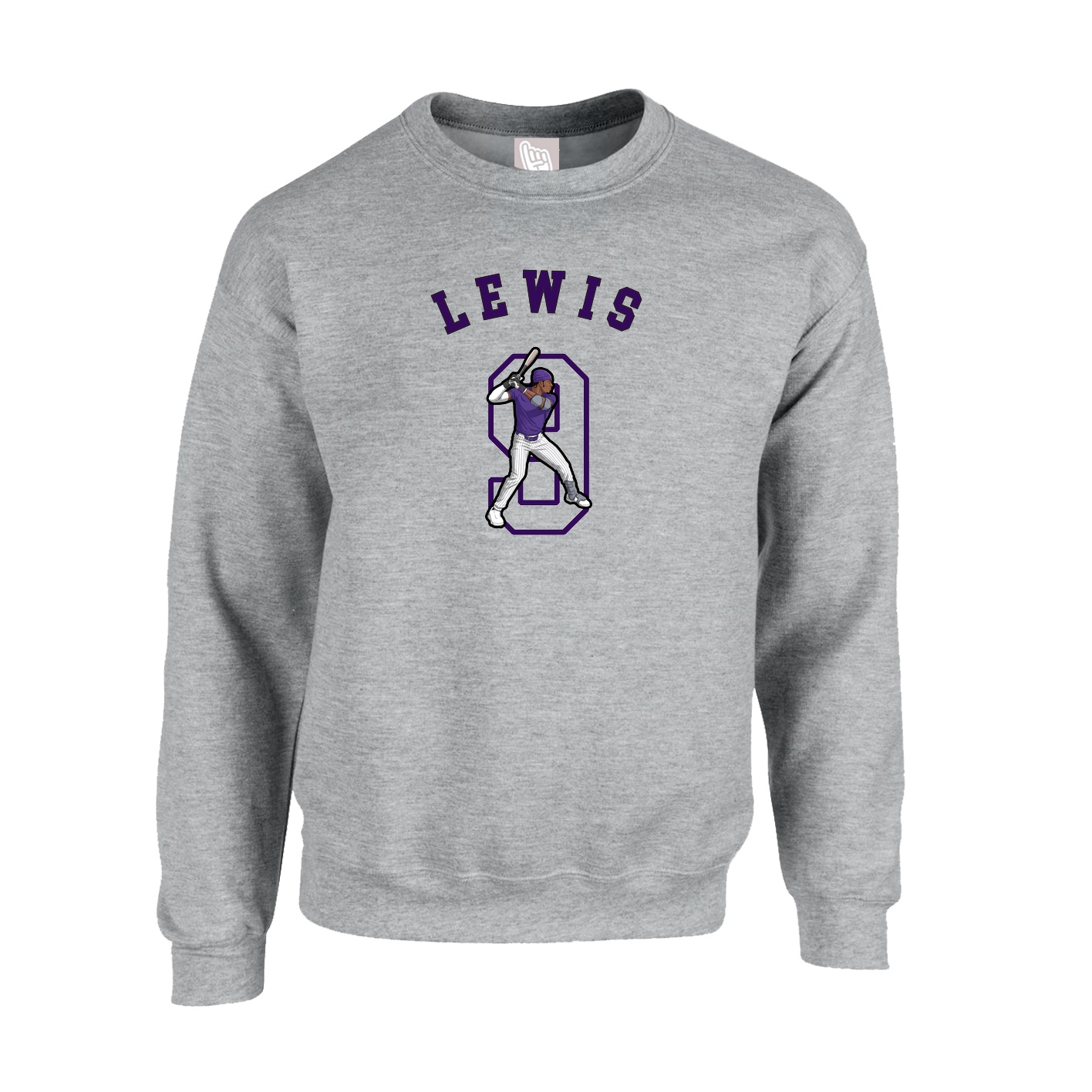 Fleece Crew — Shirsey Arch in Grey