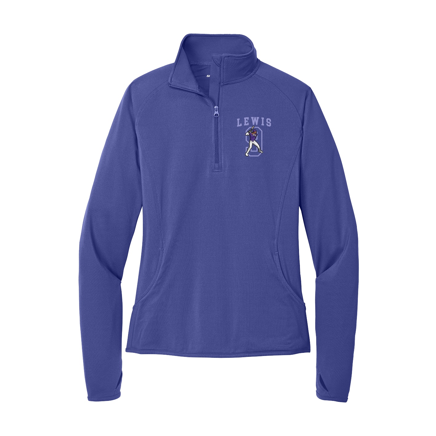 Women's Q-Zip Pullover — Shirsey in Purple