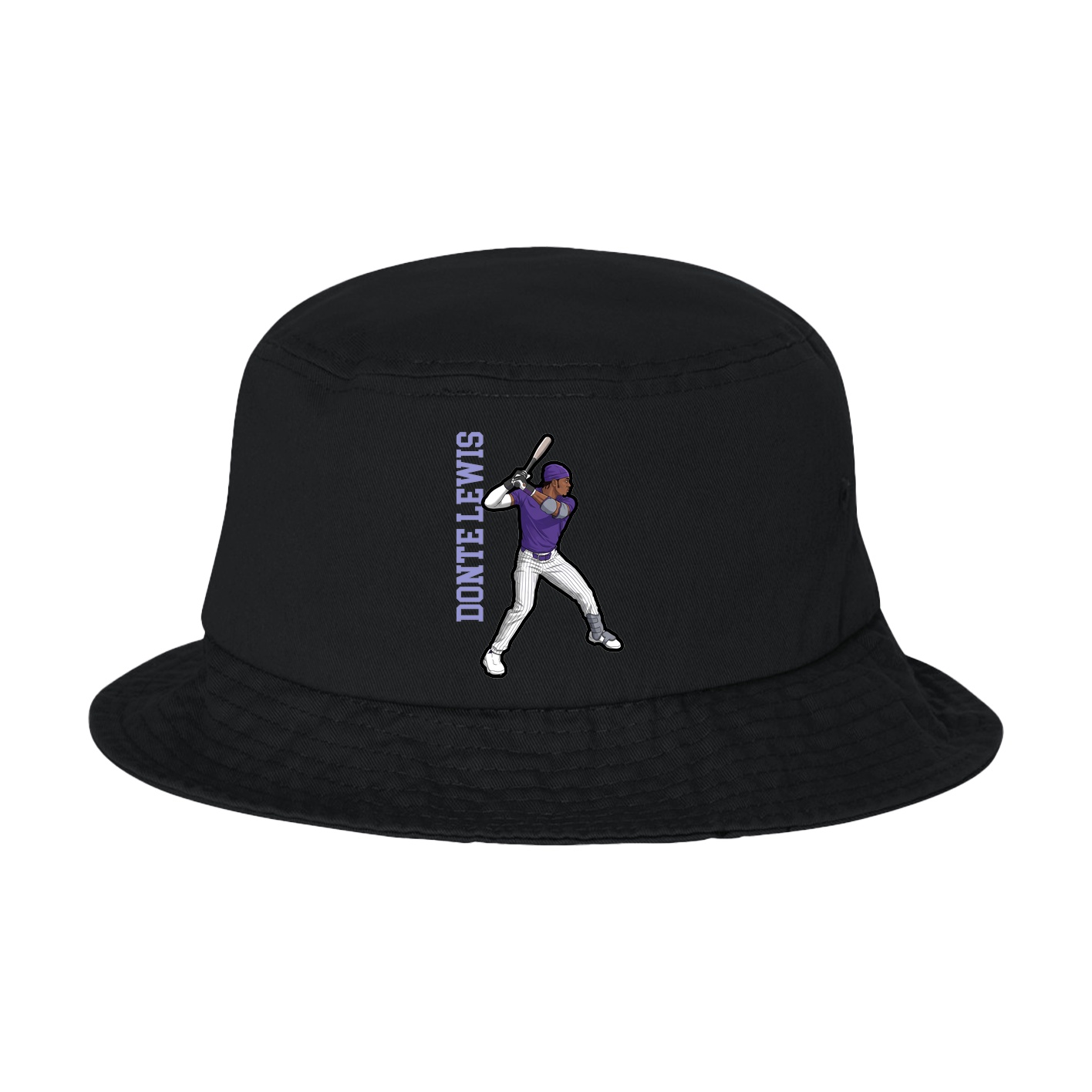 Bucket Cap — Name Vertical in Black
