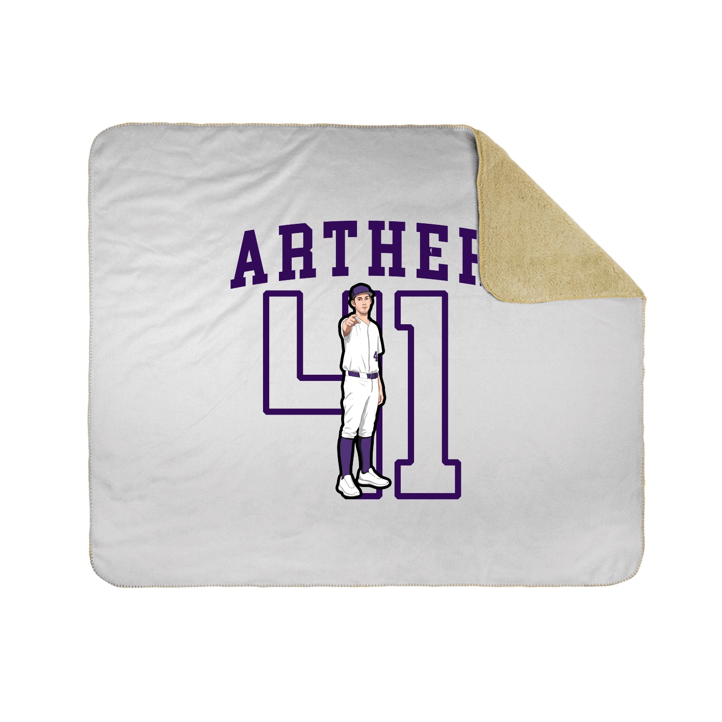 Throw Blanket — Shirsey in White