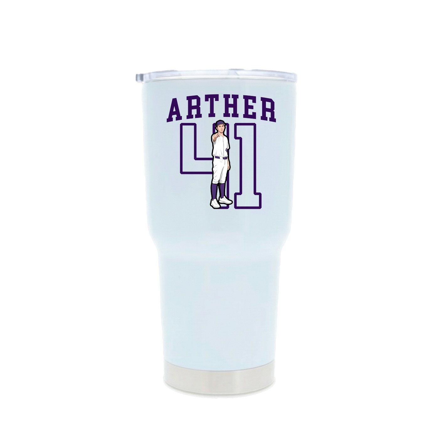 30oz Stainless Steel Tumbler — Shirsey in White