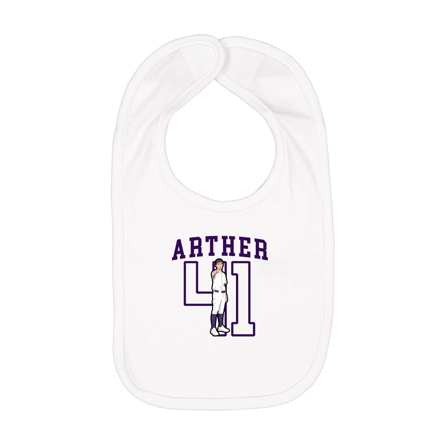 Infant Bib — Shirsey in White