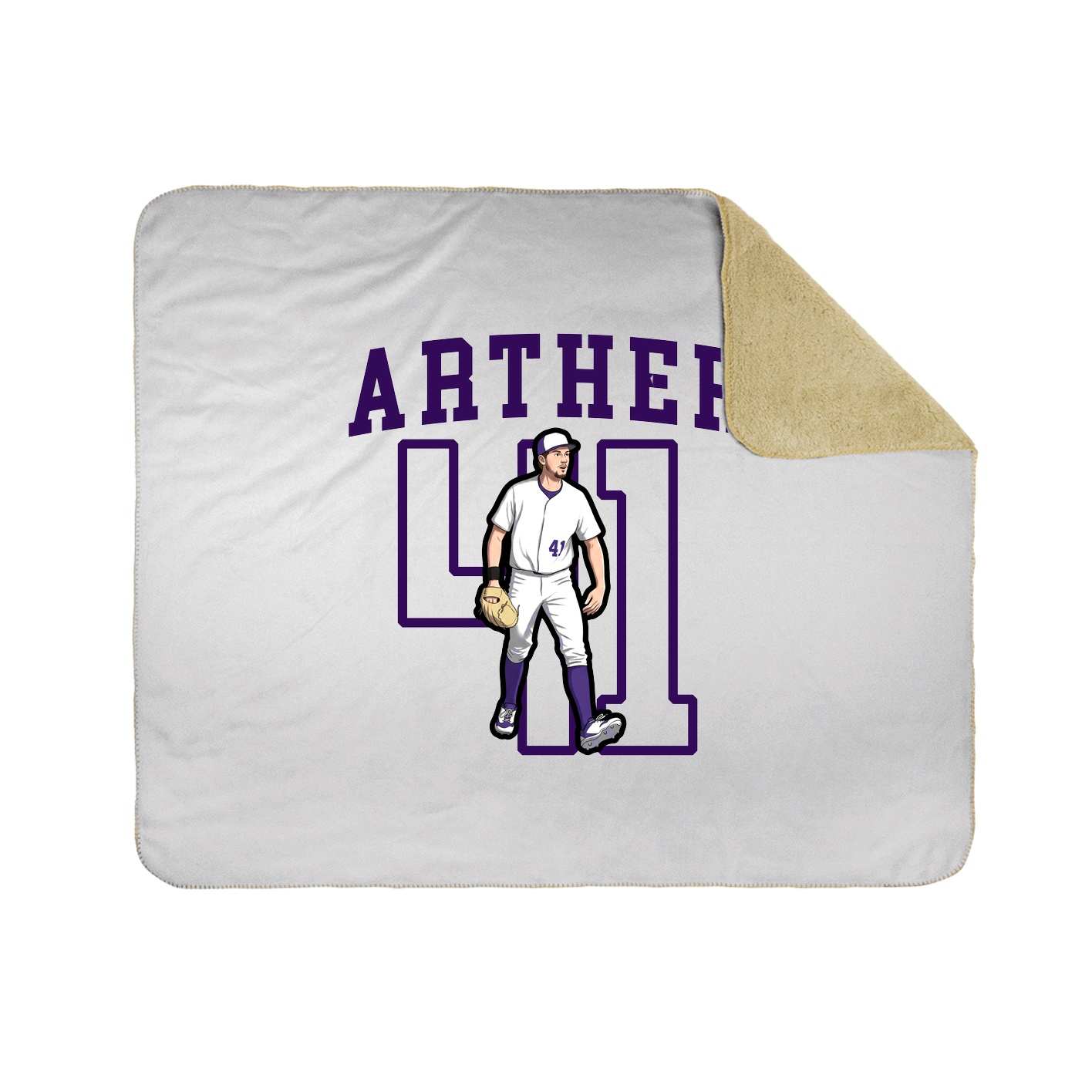 Throw Blanket — Shirsey in White