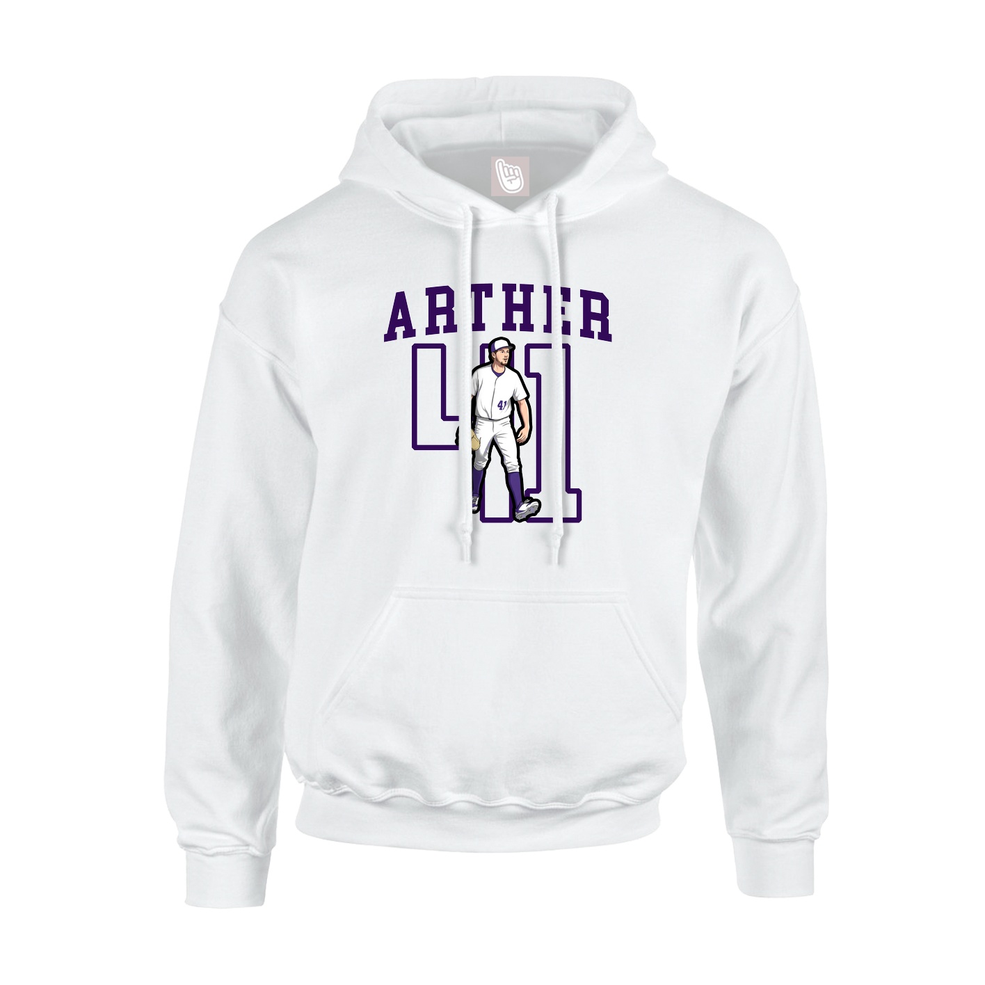 Hoodie — Shirsey in White