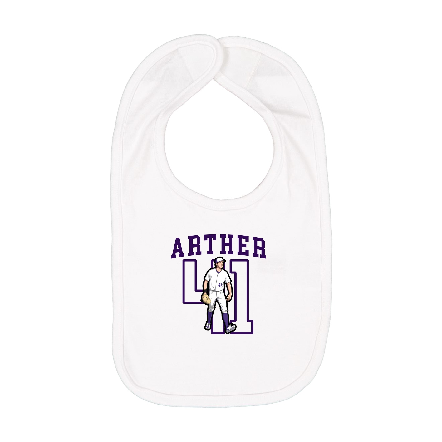 Infant Bib — Shirsey in White