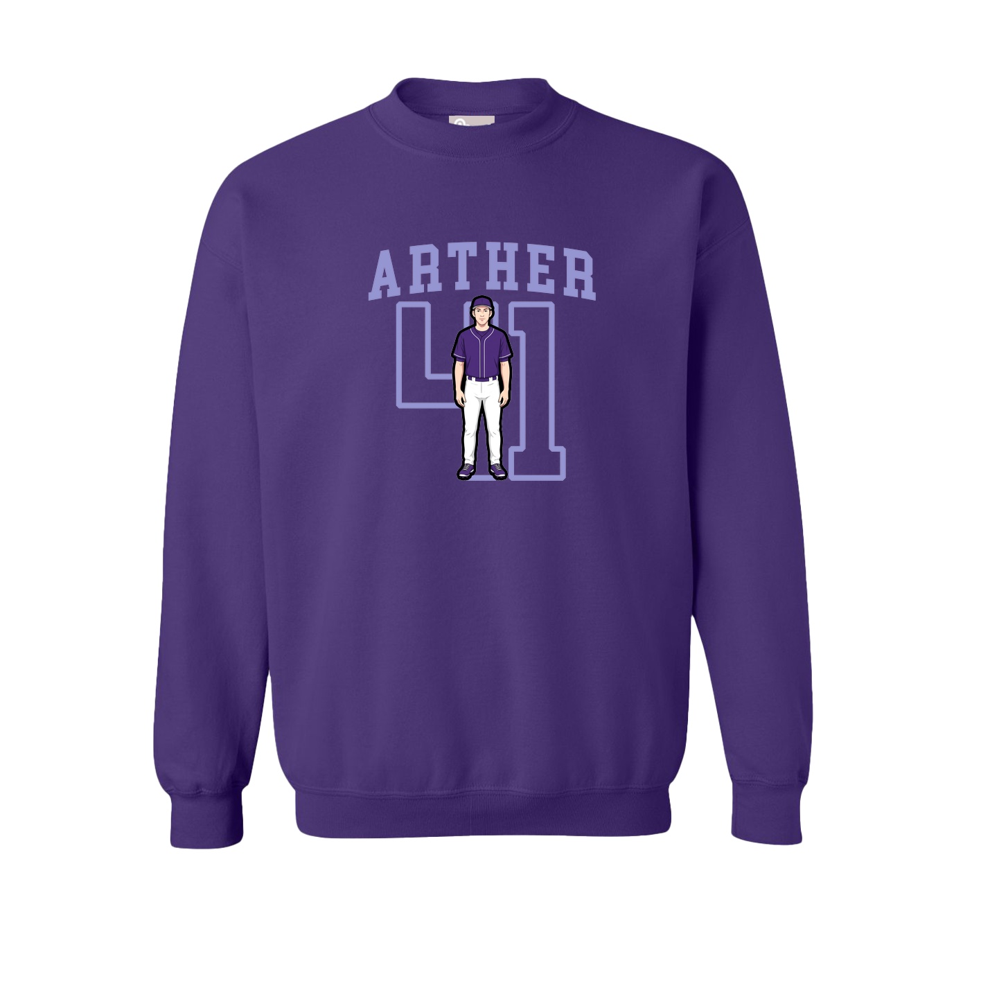 Fleece Crew — Shirsey in Purple
