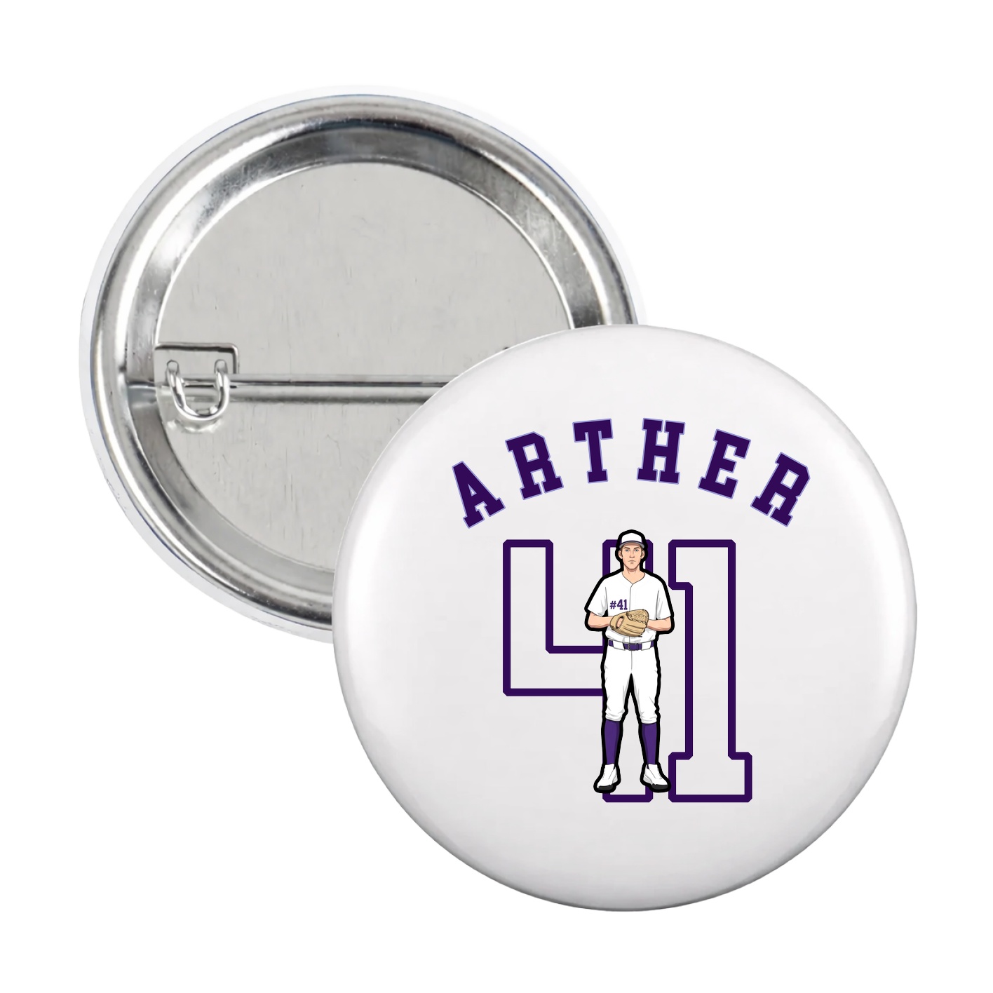 Game Day Button — Shirsey Arch in White