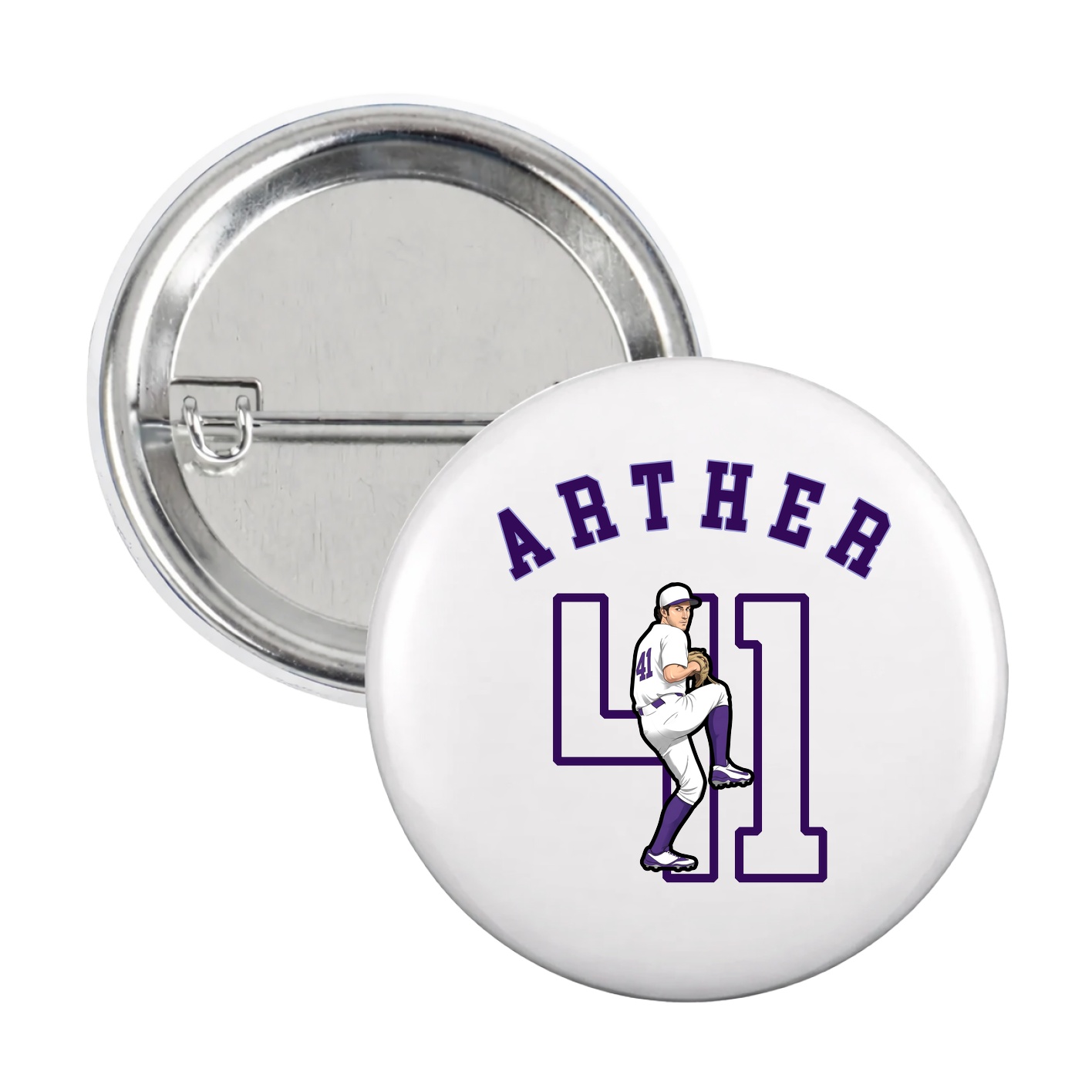 Game Day Button — Shirsey Arch in White