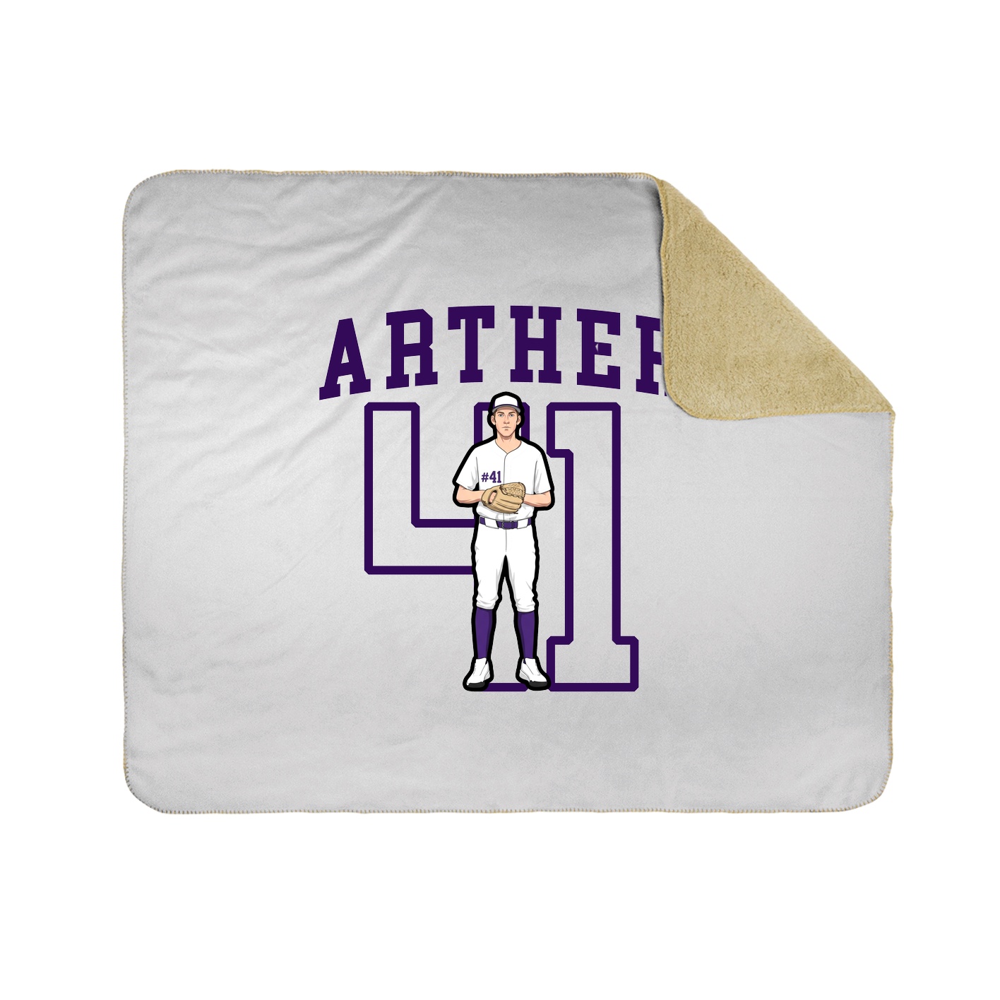 Throw Blanket — Shirsey in White