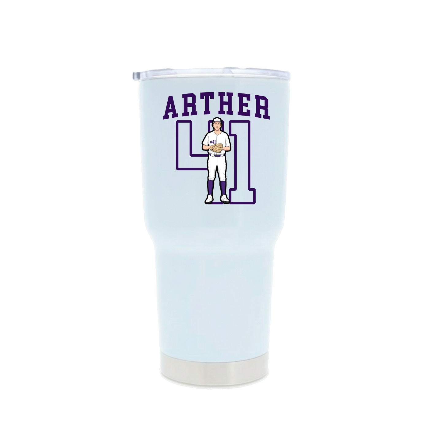 30oz Stainless Steel Tumbler — Shirsey in White