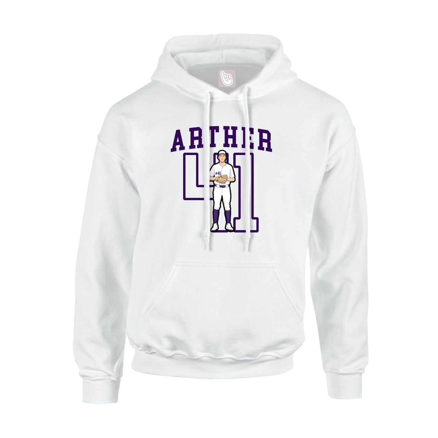 Hoodie — Shirsey in White