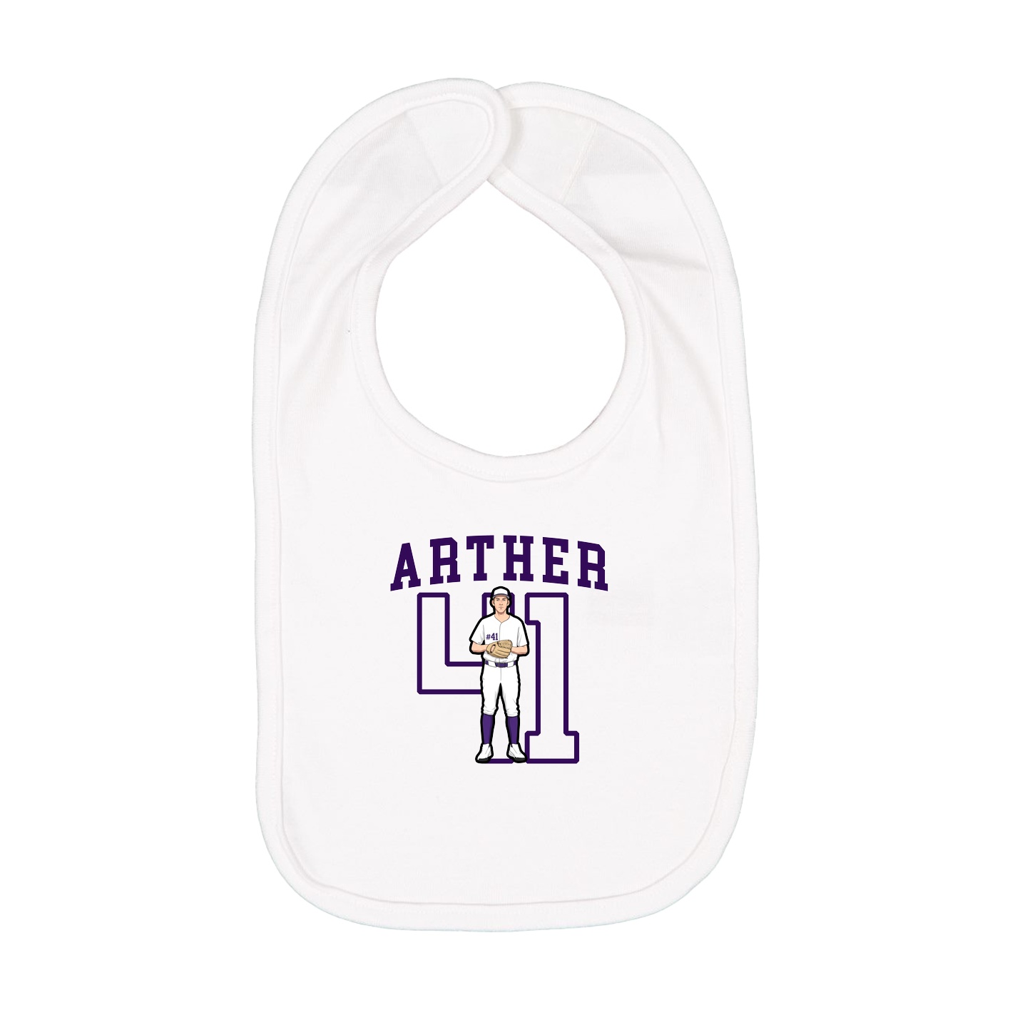 Infant Bib — Shirsey in White