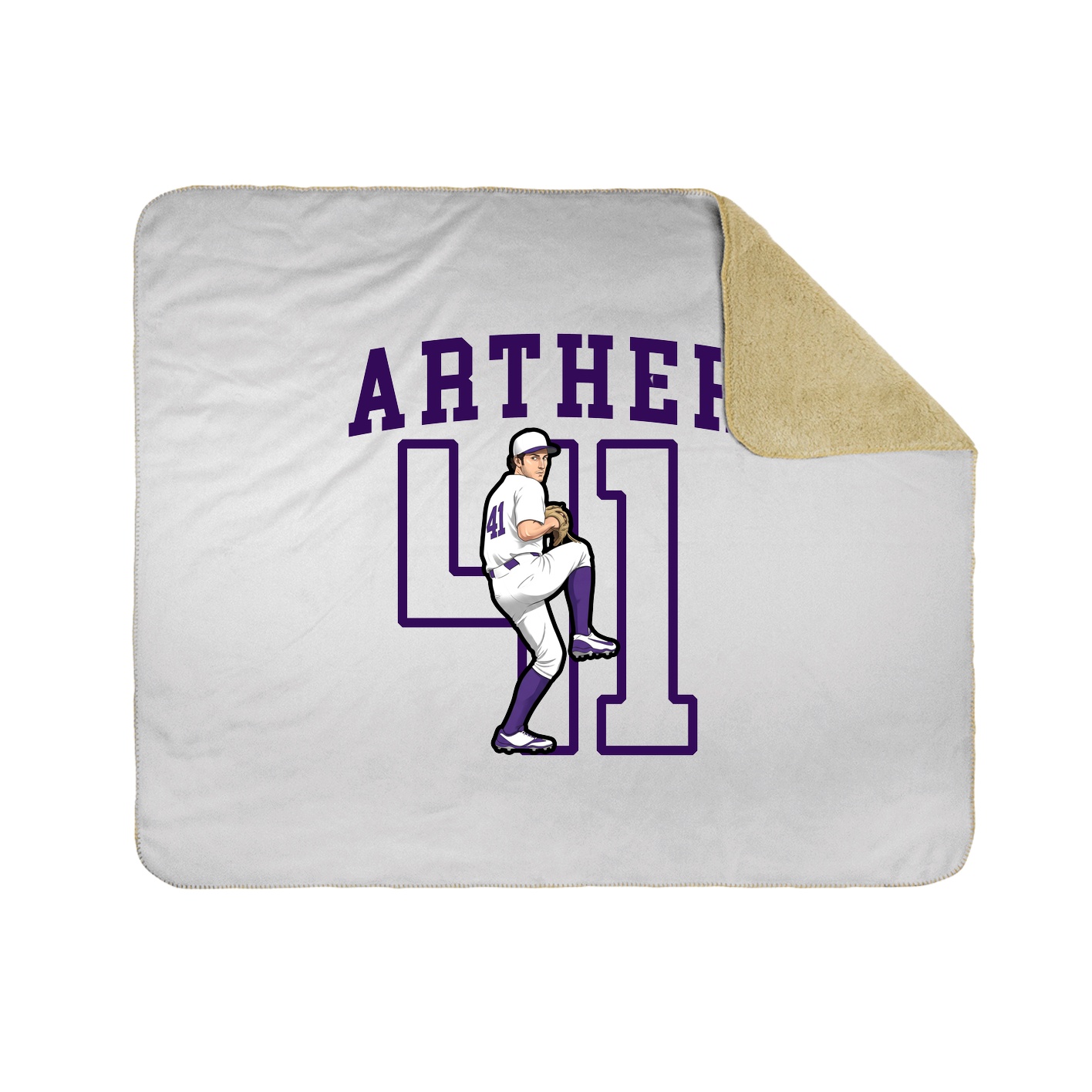 Throw Blanket — Shirsey in White