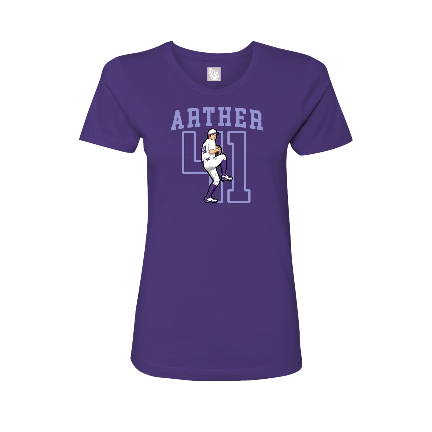 Fitted Women's Tee — Shirsey in Purple