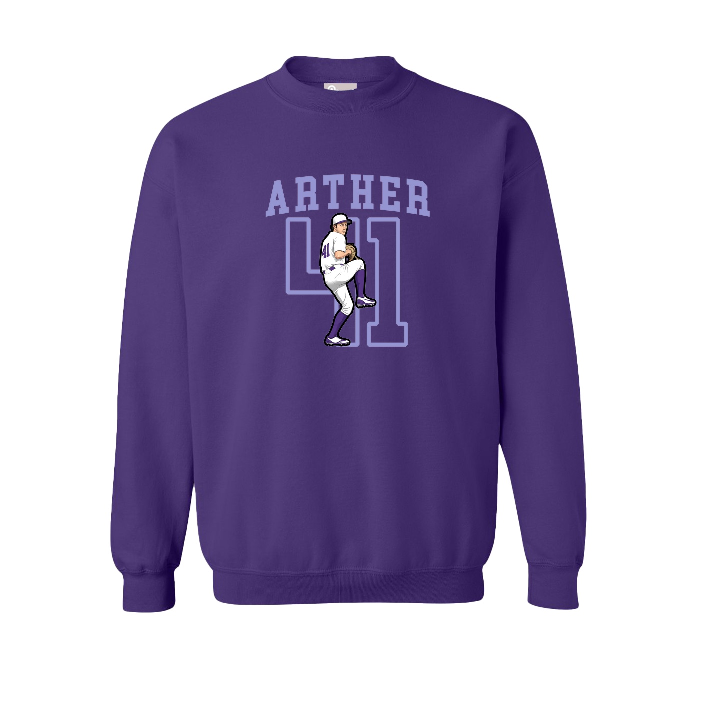 Fleece Crew — Shirsey in Purple