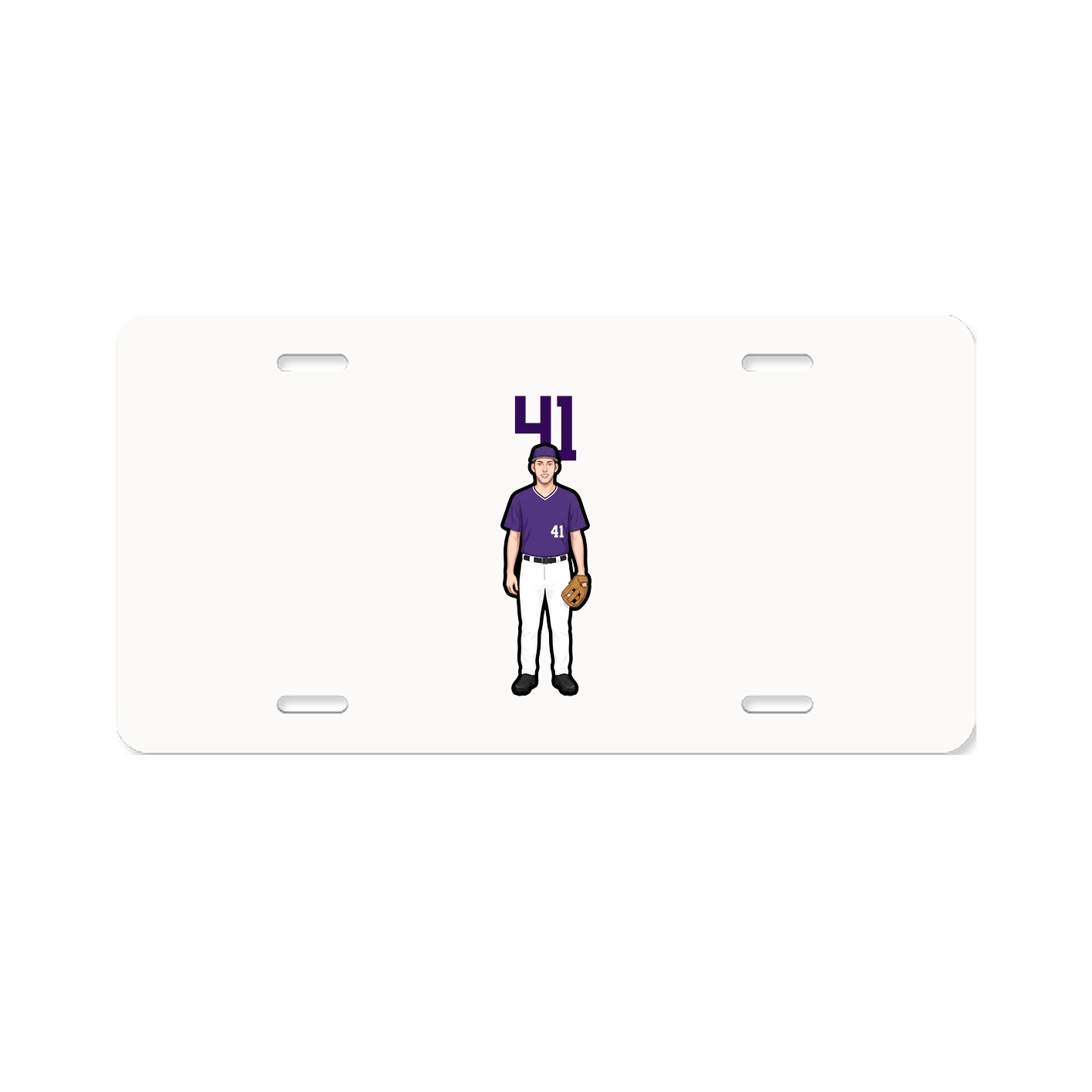 License Plate — Number Top in Classic