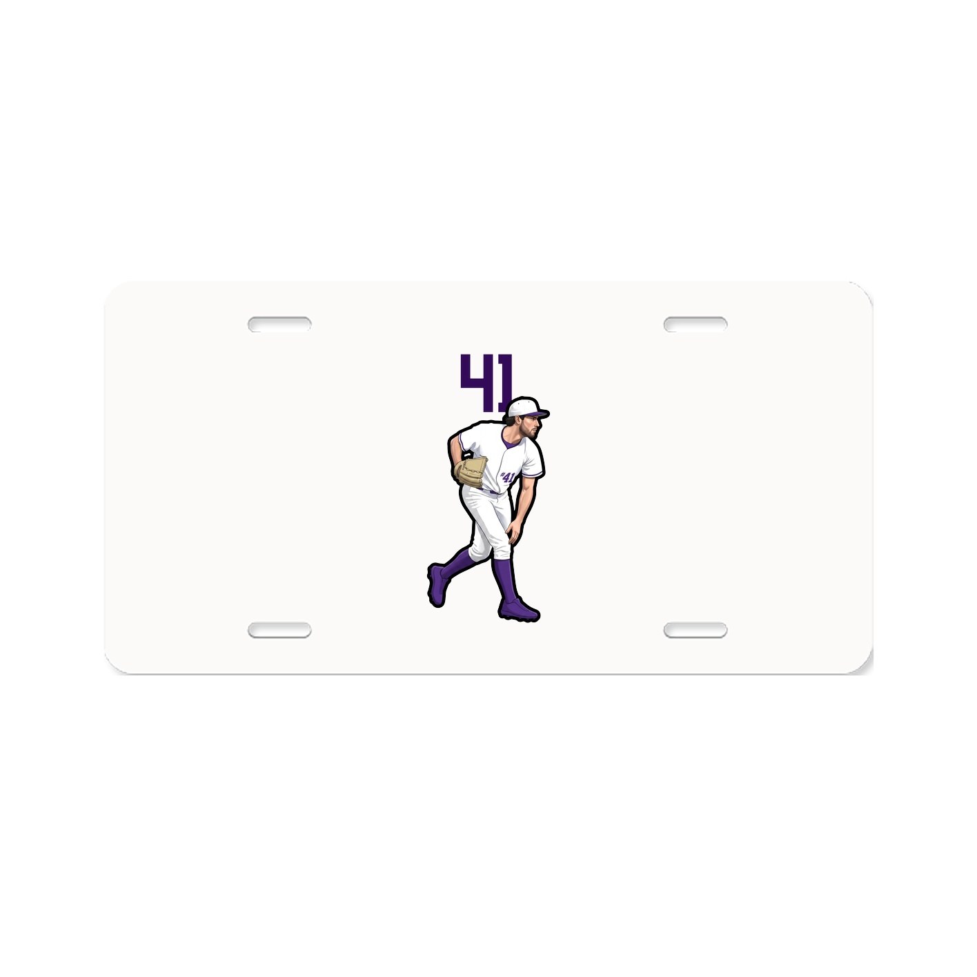 License Plate — Number Top in Classic