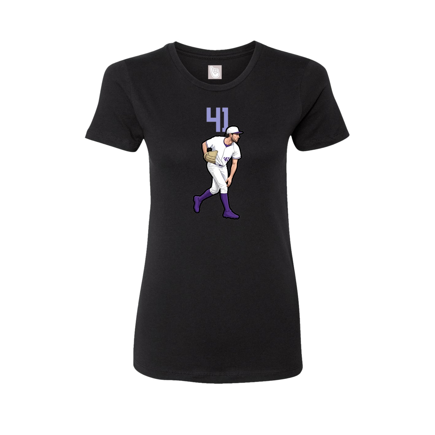 Womens Tee — Number Top in Black