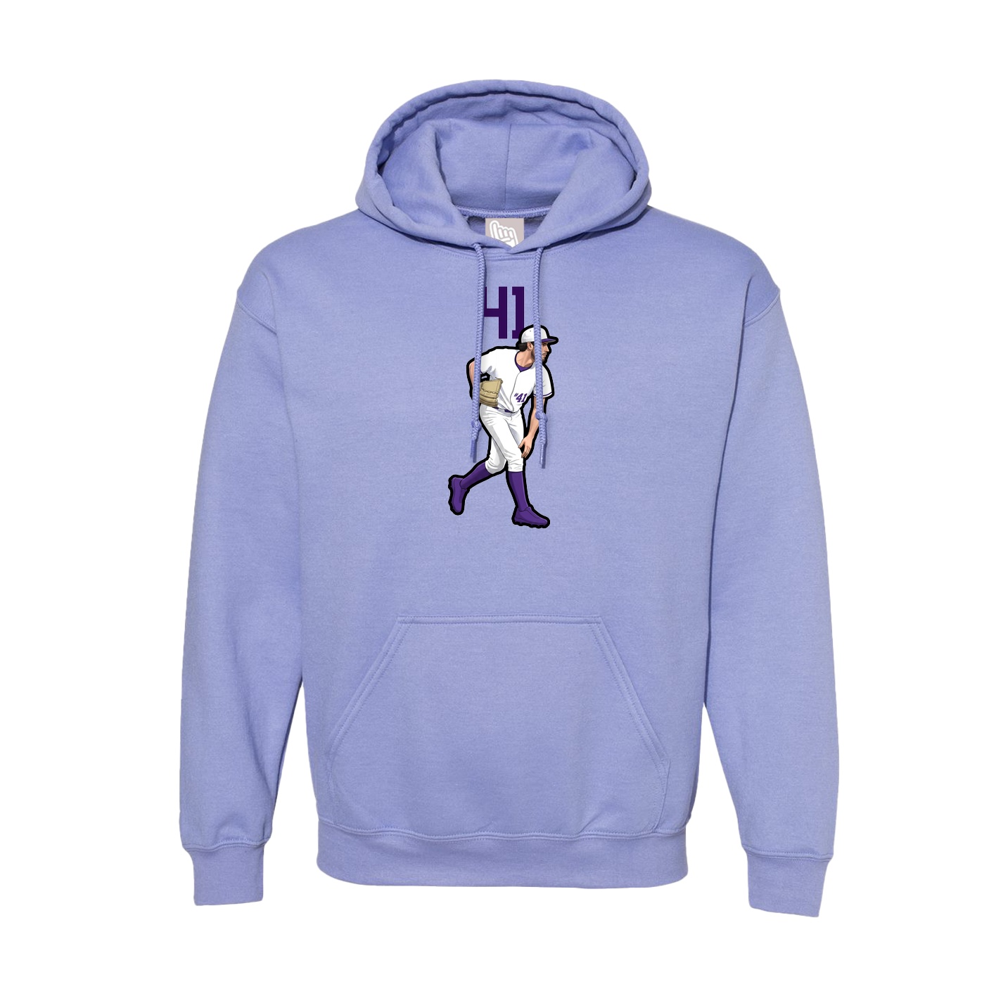 Hoodie — Number Top in Purple