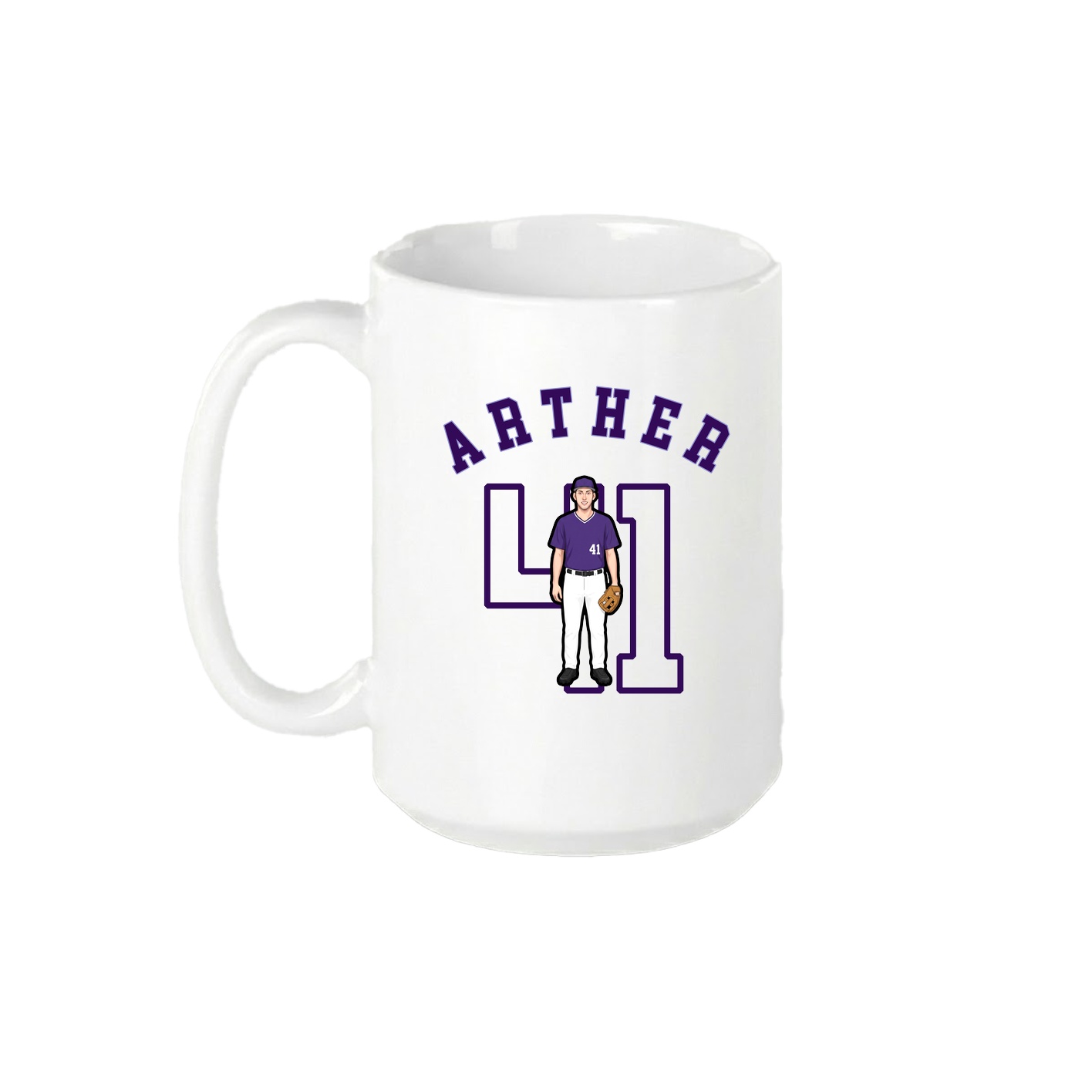 15oz Coffee Mug — Shirsey Arch in White