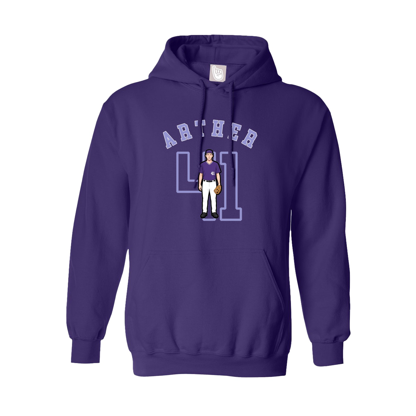 Hoodie — Shirsey Arch in Purple